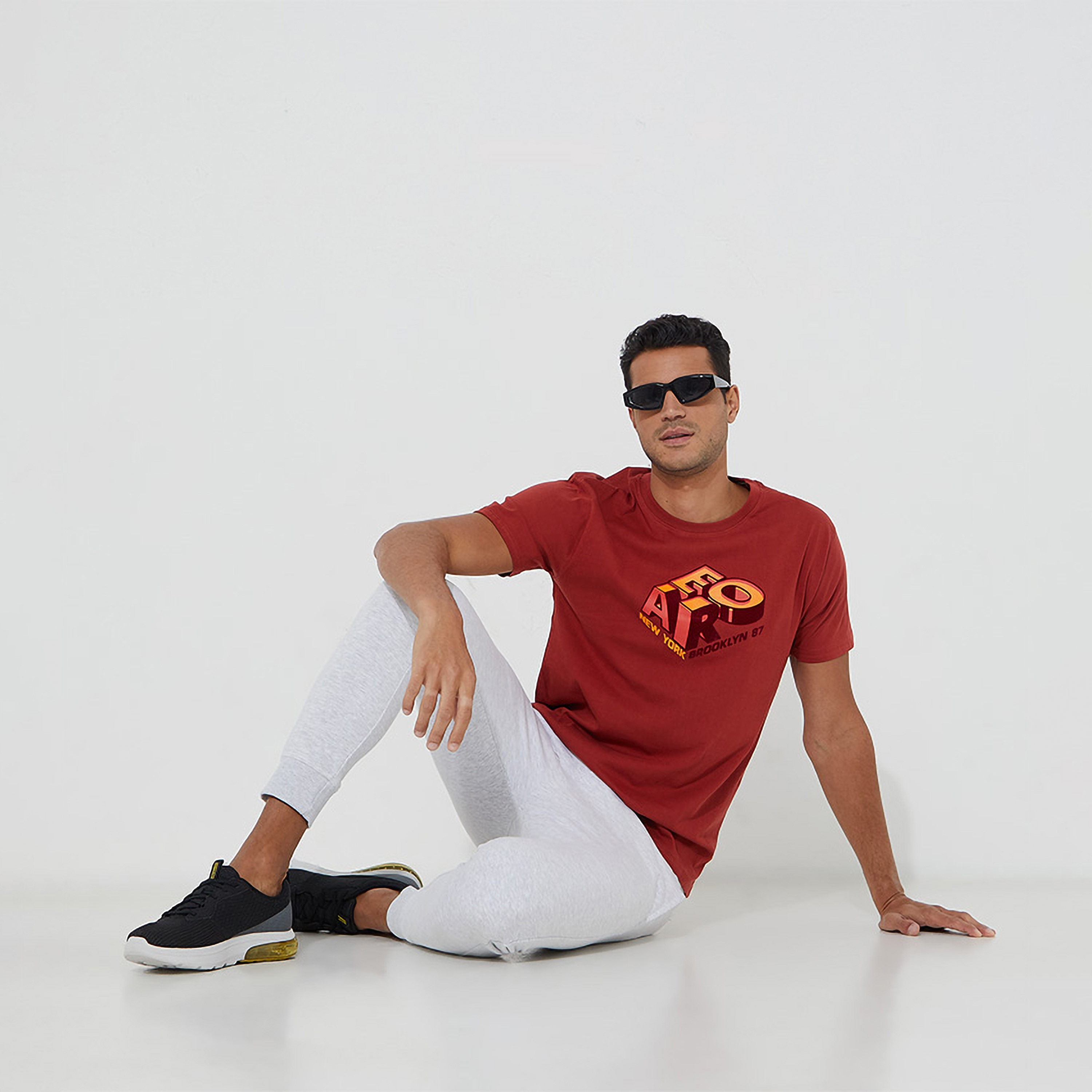 Aeropostale Logo Crew Neck Short Sleeves Men's T-Shirt-men-clothing-tshirtsandpolos-tshirts-image-2