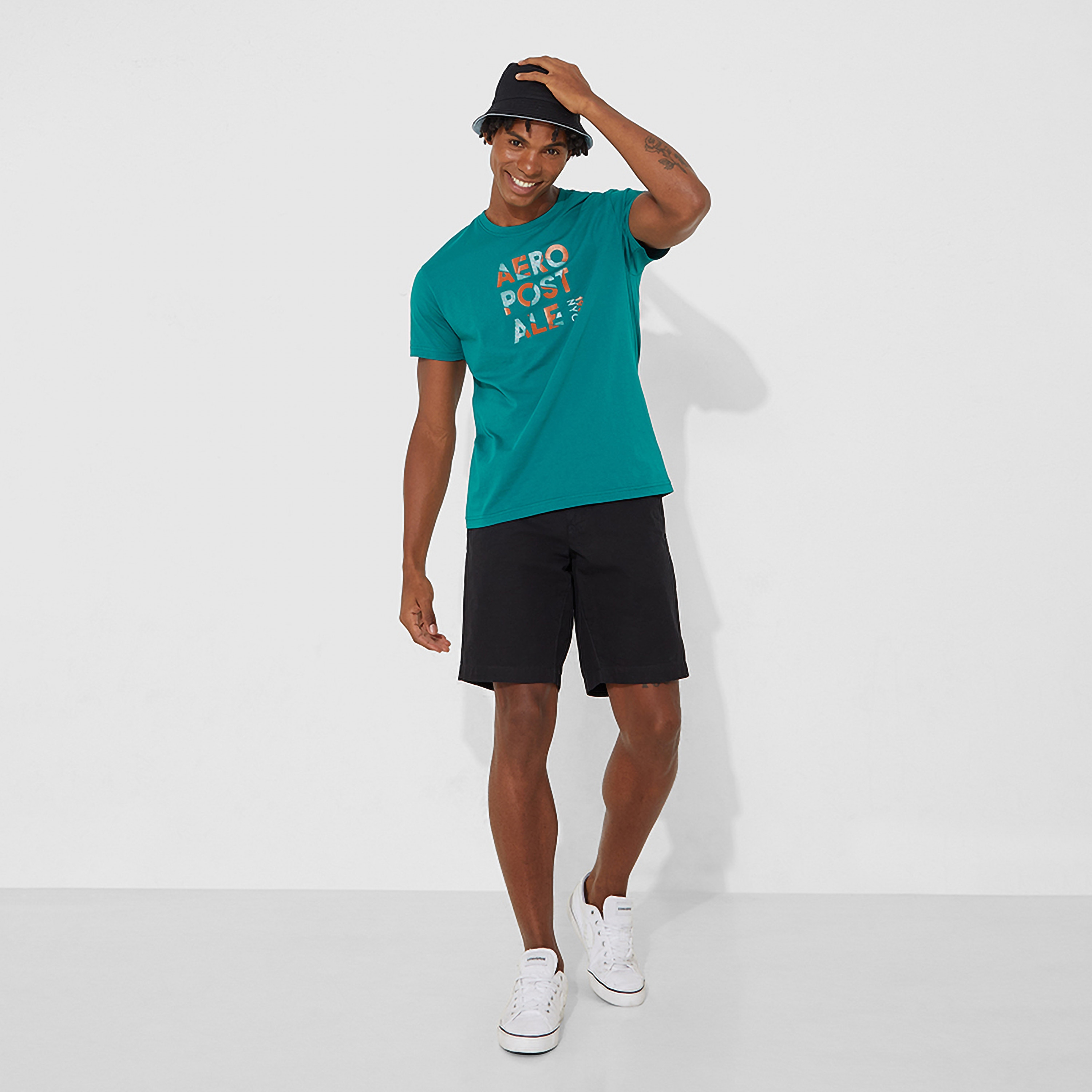 Aeropostale Logo Crew Neck Short Sleeves Men's T-Shirt-men-clothing-tshirtsandpolos-tshirts-image-2