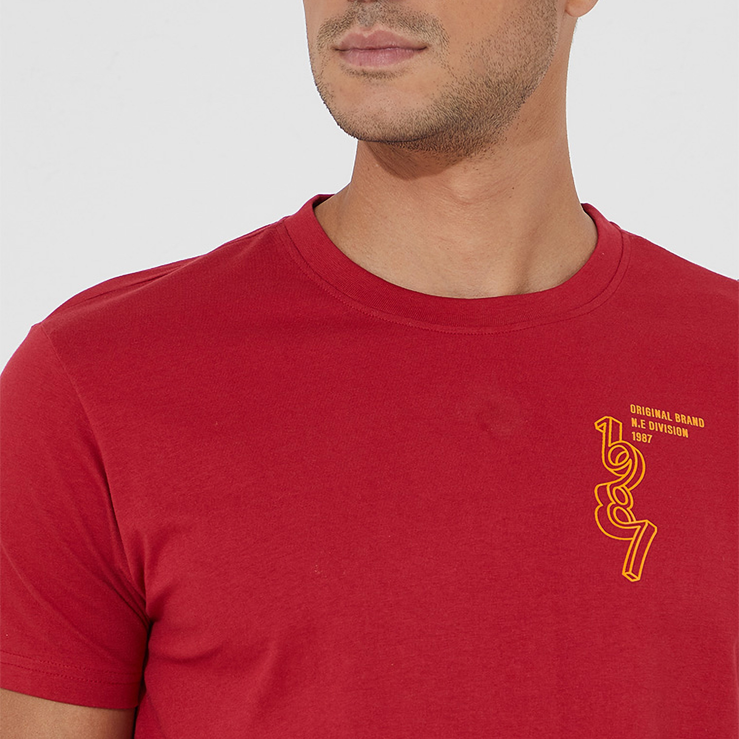 Aeropostale Plain Crew Neck Short Sleeves Men's T-Shirt-men-clothing-tshirtsandpolos-tshirts-image-3