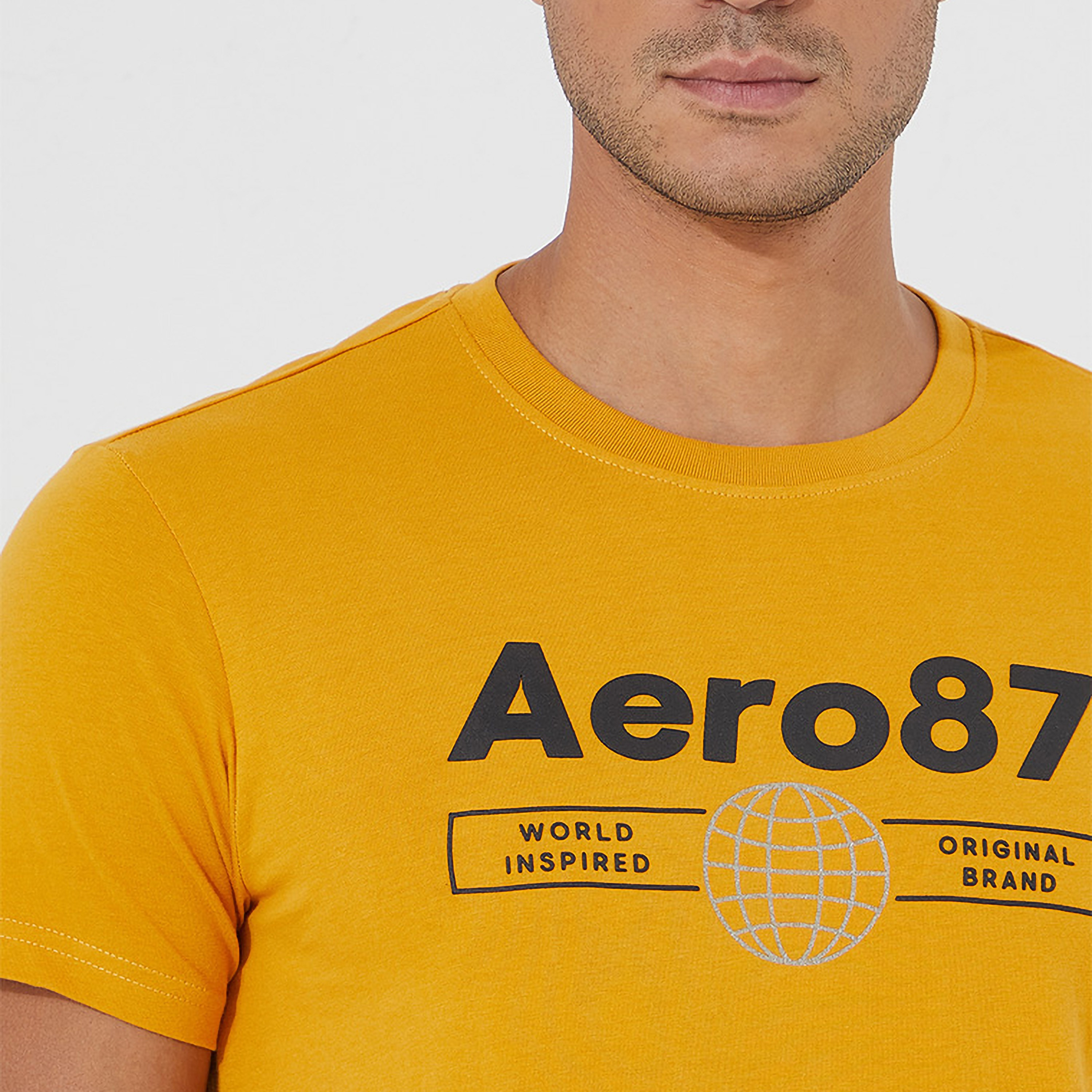 تي شيرت رجالي بأكمام قصيرة وياقة دائرية وشعار من أيروبوستال-men-clothing-tshirtsandpolos-tshirts-image-7