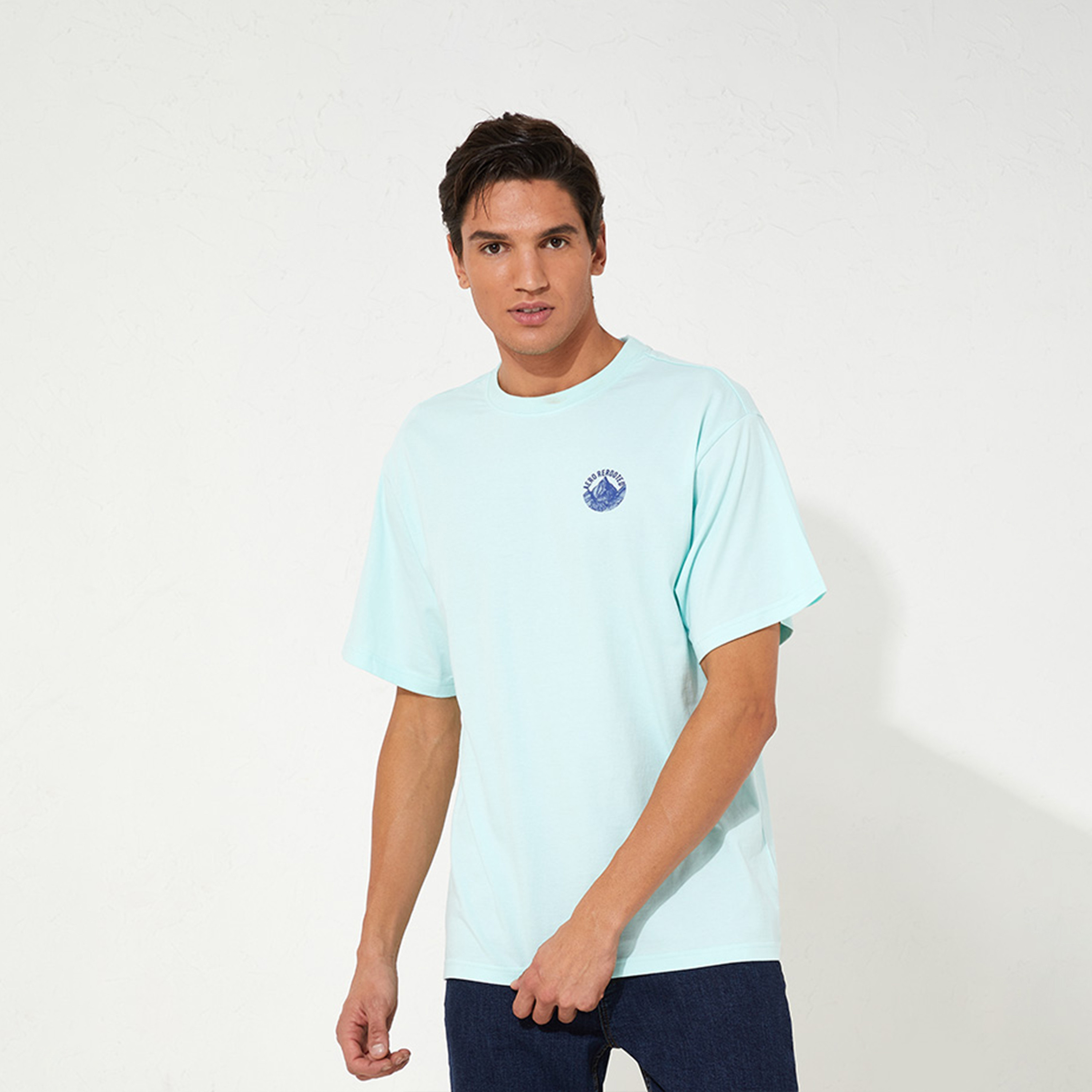 ايروبوستيل- تي شيرت رجالي مطبوع برقبة دائرية وأكمام قصيرة-men-clothing-tshirtsandpolos-tshirts-image-1