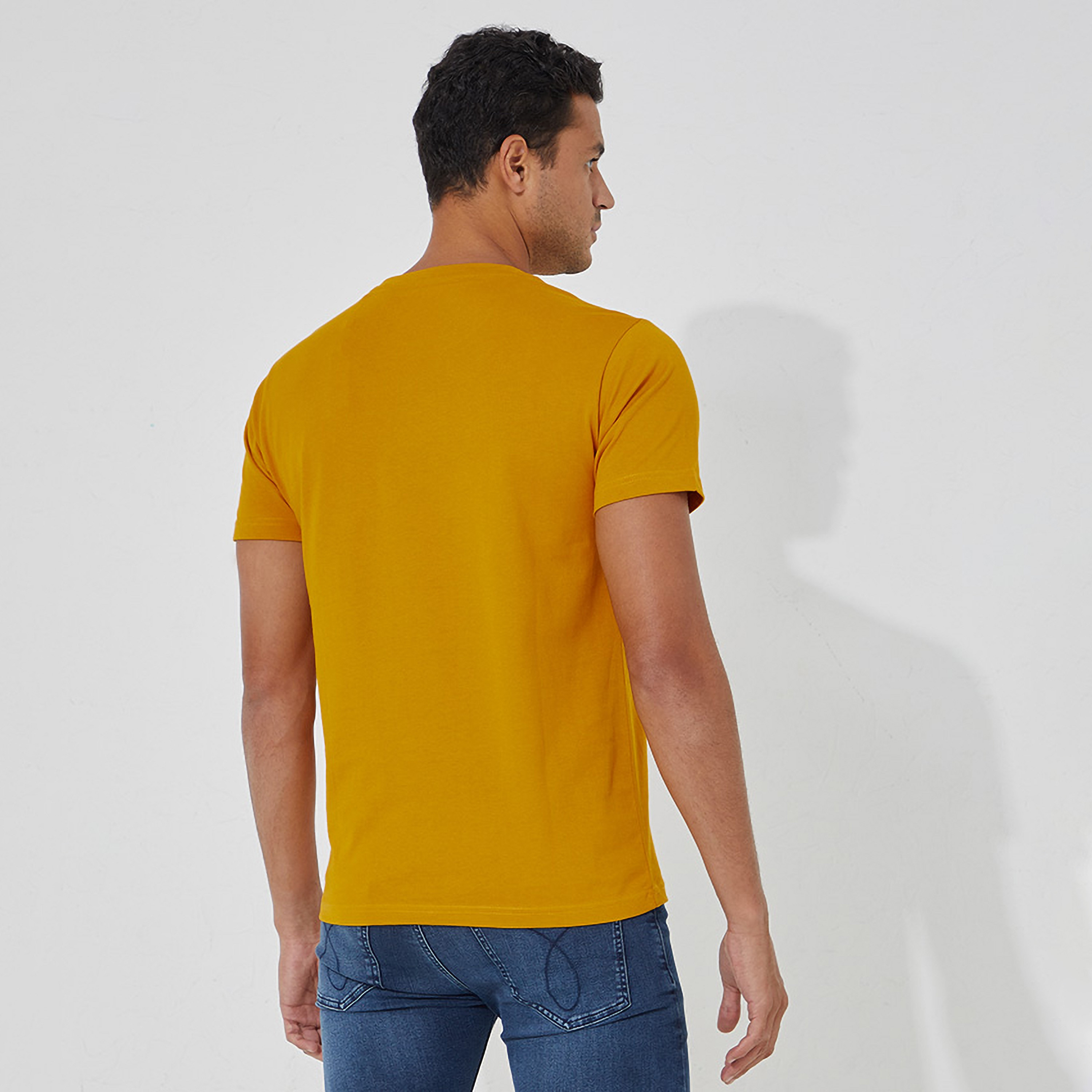 تي شيرت رجالي بأكمام قصيرة ورقبة دائرية وطبعة نصية من أيروبوستال-men-clothing-tshirtsandpolos-tshirts-image-8