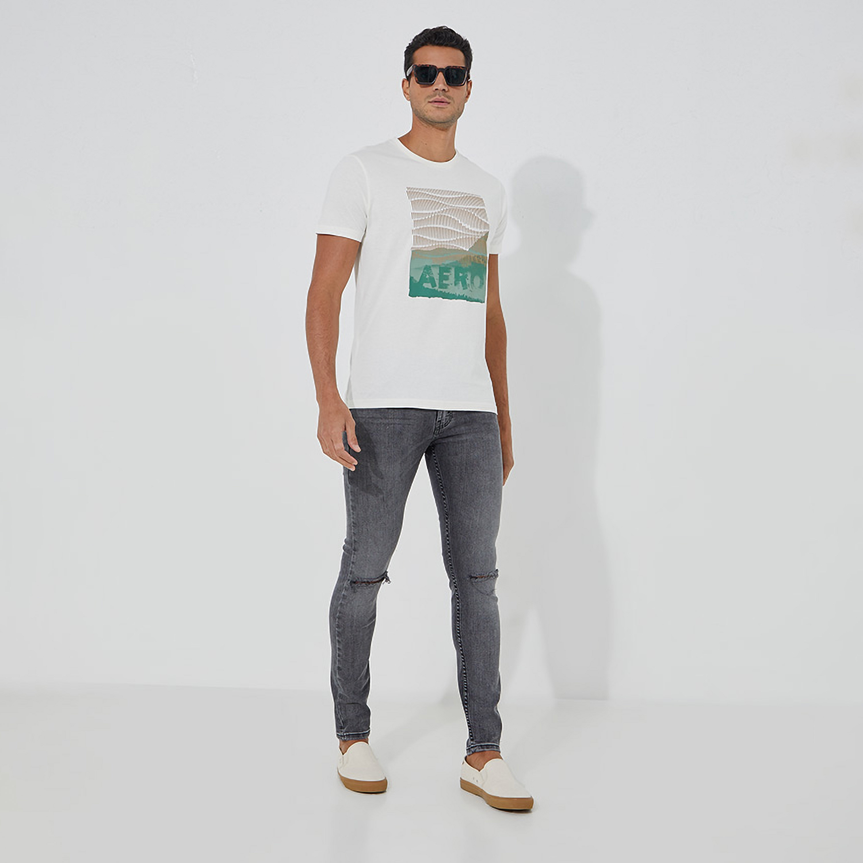 Aeropostale Printed Crew Neck Short Sleeves Men's T-Shirt-men-clothing-tshirtsandpolos-tshirts-image-2