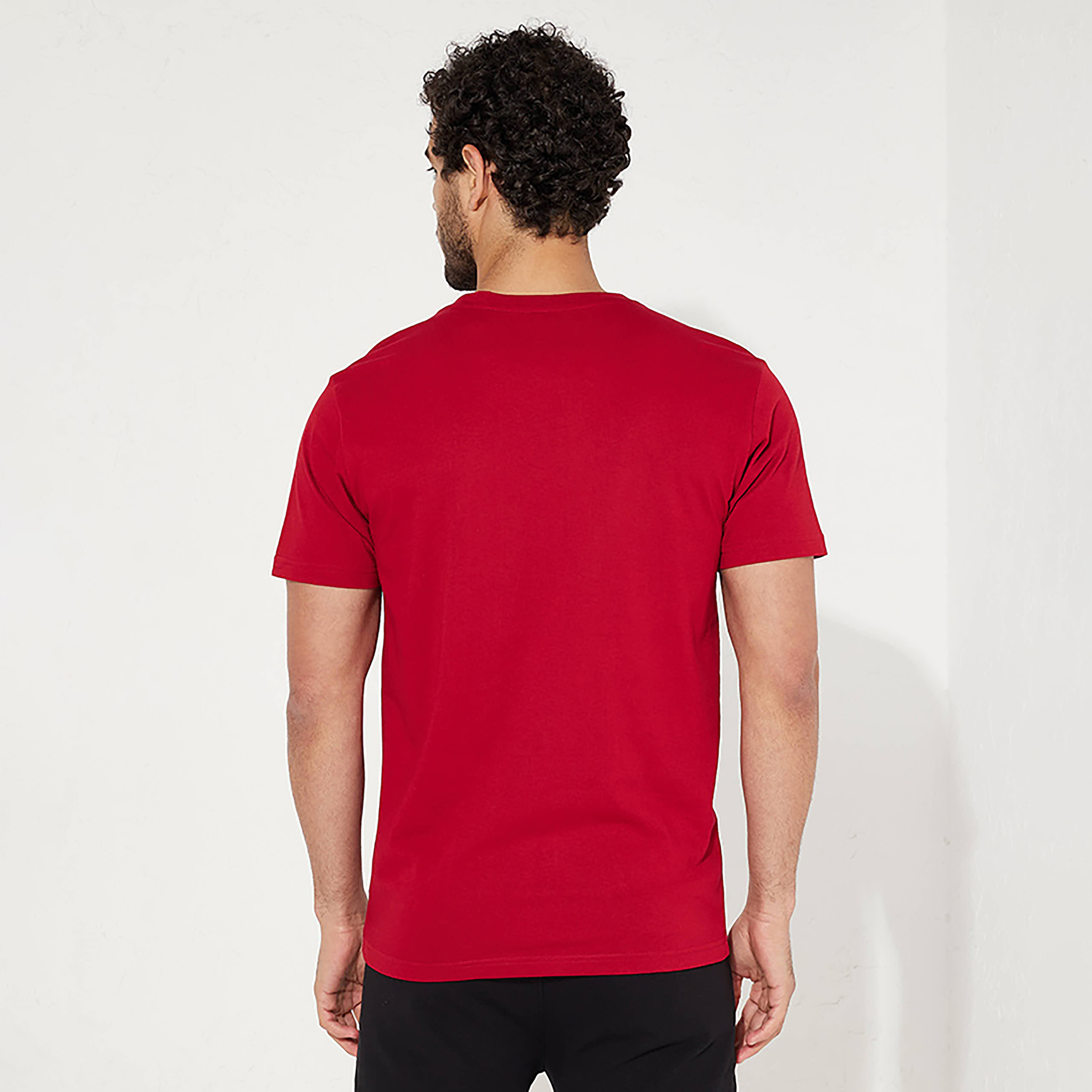 تي شيرت مطبوع عليه لوجو ايروبوستال بياقة مستديرة وأكمام قصيرة-men-clothing-tshirtsandpolos-tshirts-image-8
