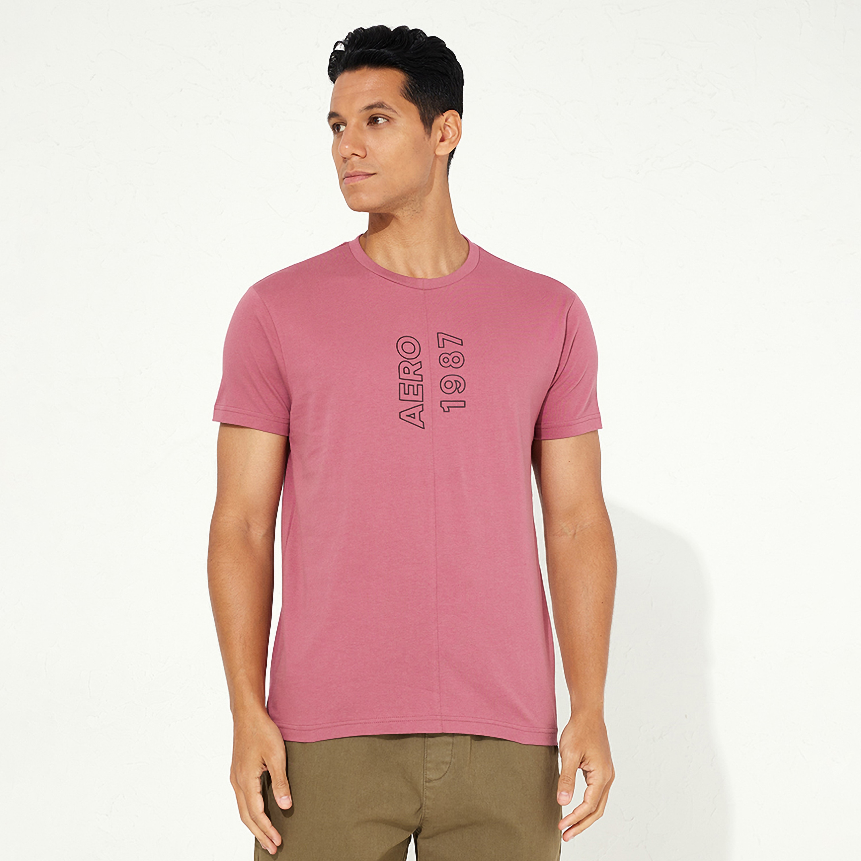 Aeropostale Logo Crew Neck Short Sleeves Men's T-Shirt-men-clothing-tshirtsandpolos-tshirts-image-1