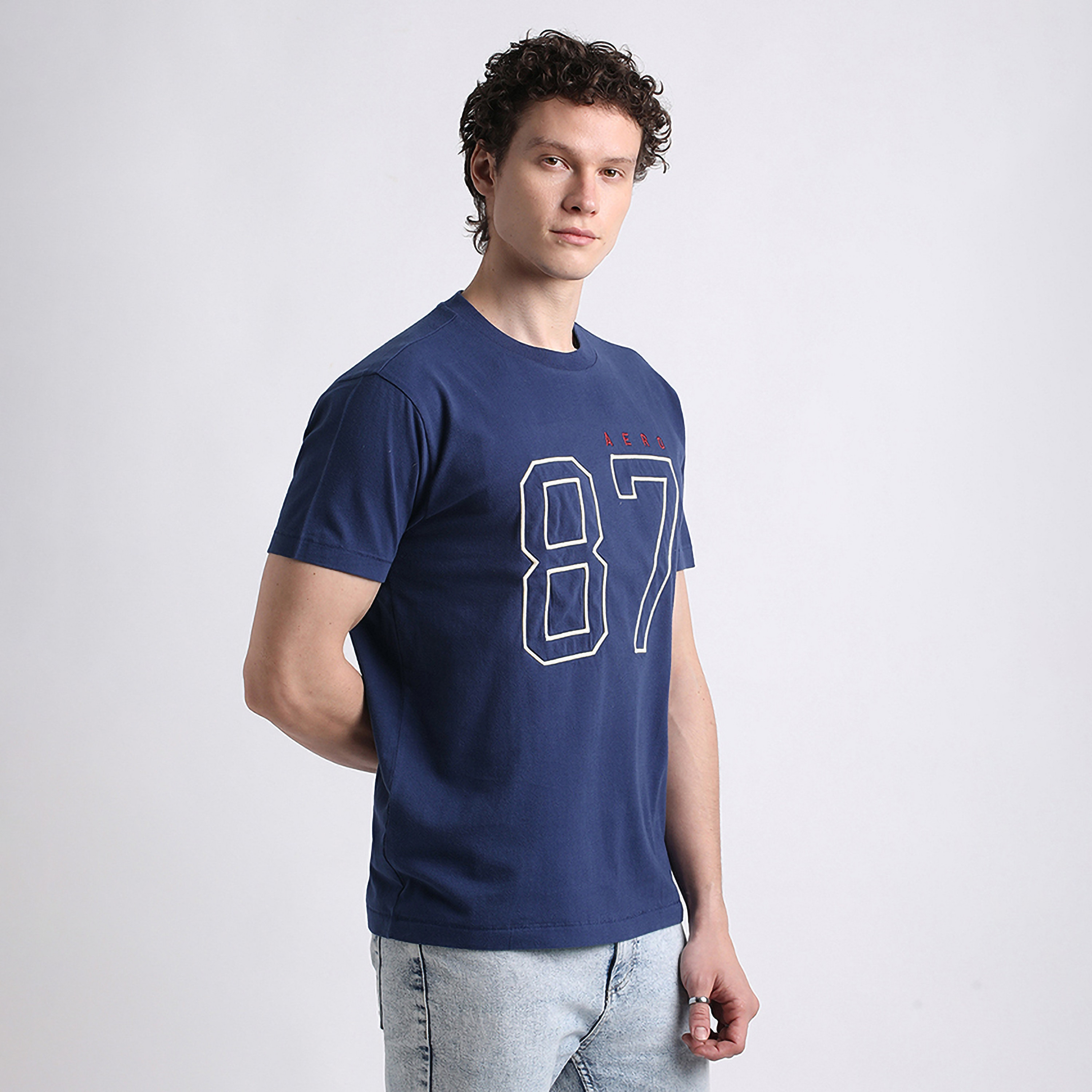 تي شيرت رجالي بأكمام قصيرة ورقبة دائرية مطرزة من أيروبوستال-men-clothing-tshirtsandpolos-tshirts-image-3