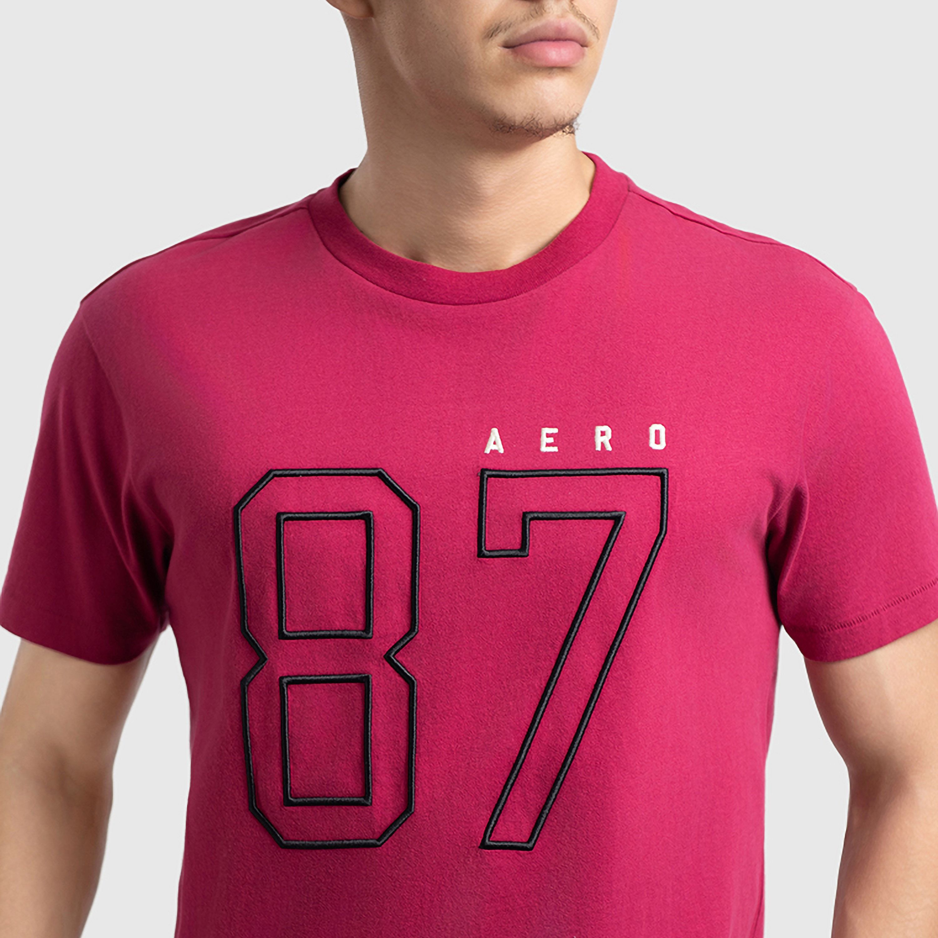 تي شيرت رجالي بأكمام قصيرة ورقبة دائرية مطرزة من أيروبوستال-men-clothing-tshirtsandpolos-tshirts-image-7
