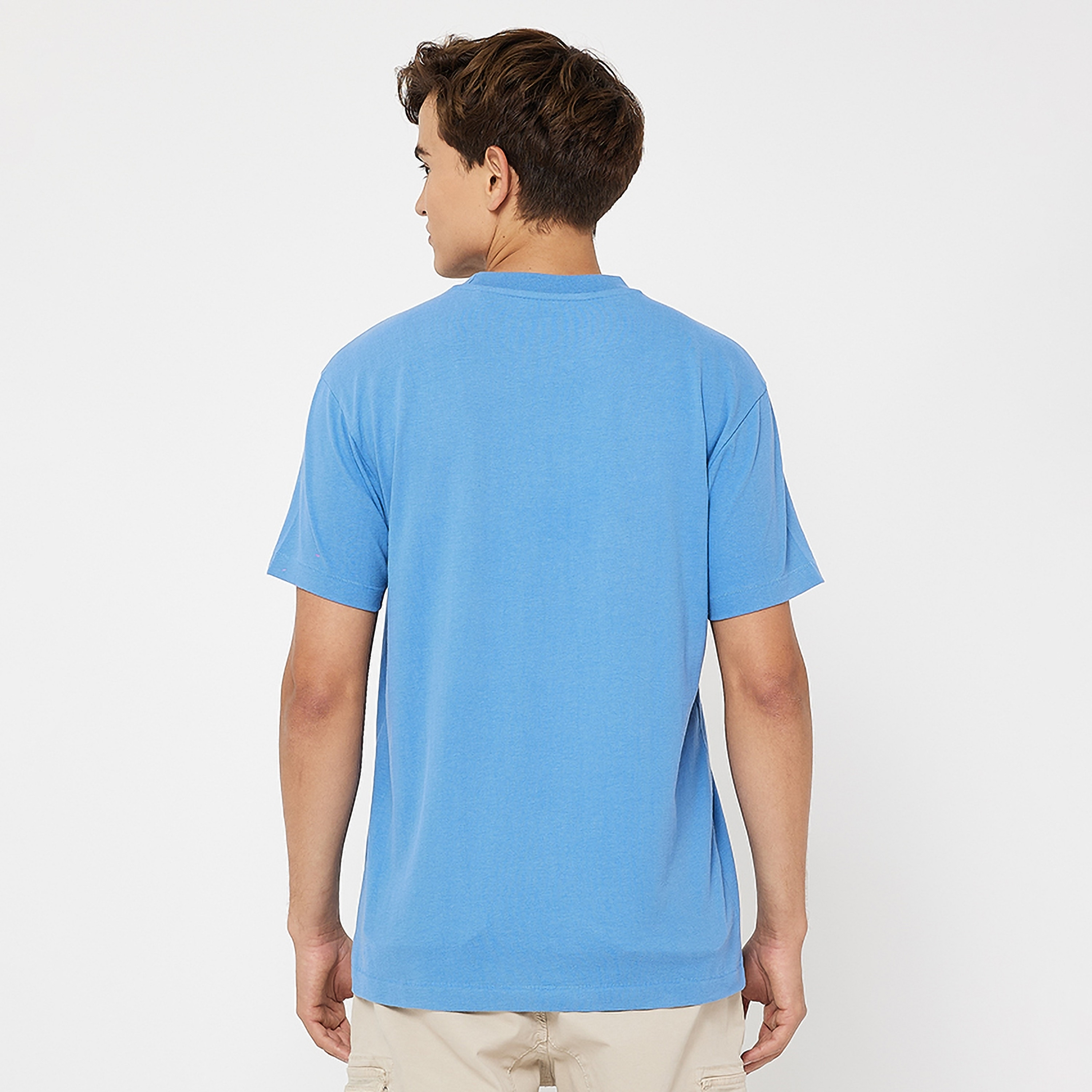 تي شيرت رجالي بأكمام قصيرة وياقة دائرية وتطريز شعار من أيروبوستال-men-clothing-tshirtsandpolos-tshirts-image-4