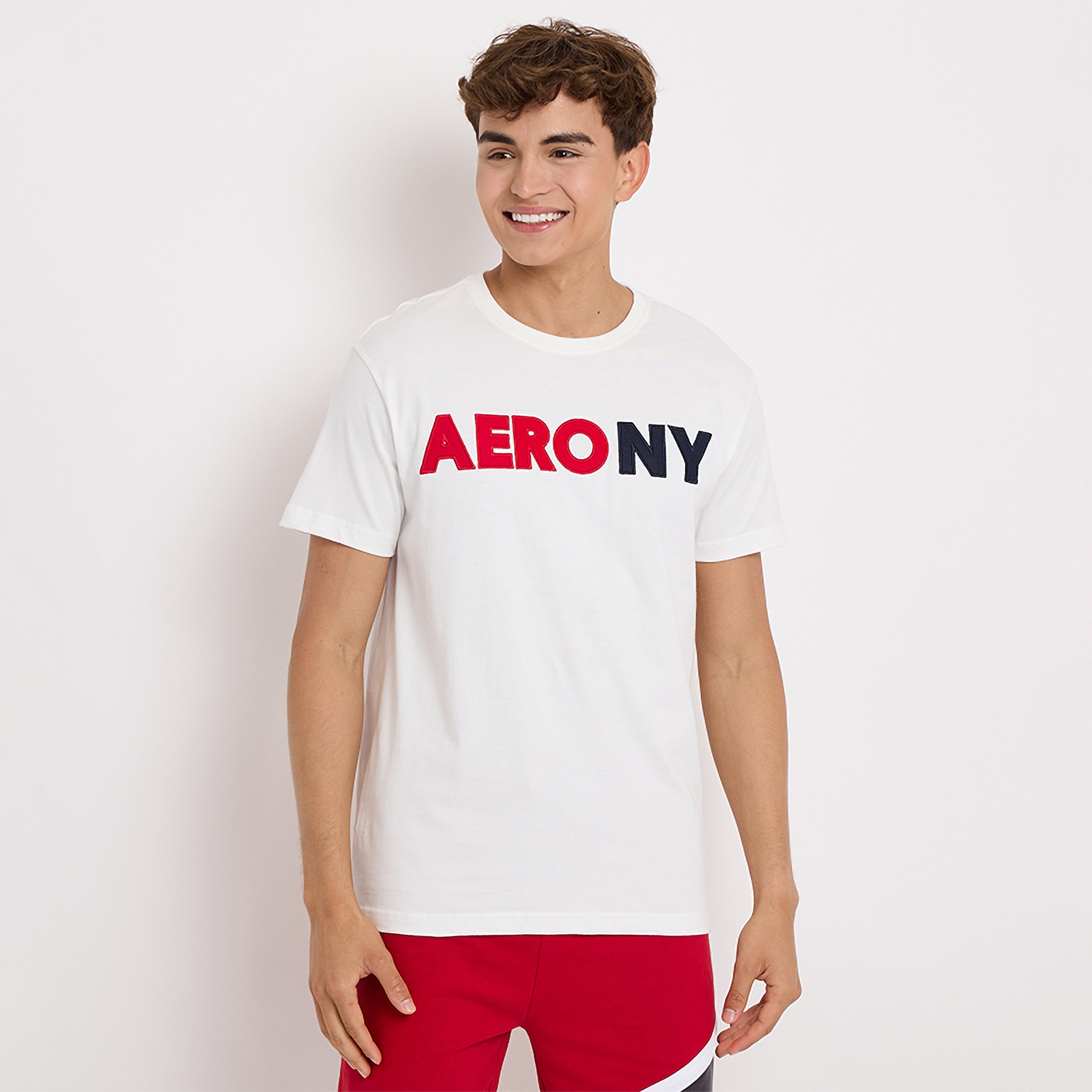 تي شيرت رجالي بأكمام قصيرة ورقبة دائرية مطرزة من أيروبوستال-men-clothing-tshirtsandpolos-tshirts-image-5