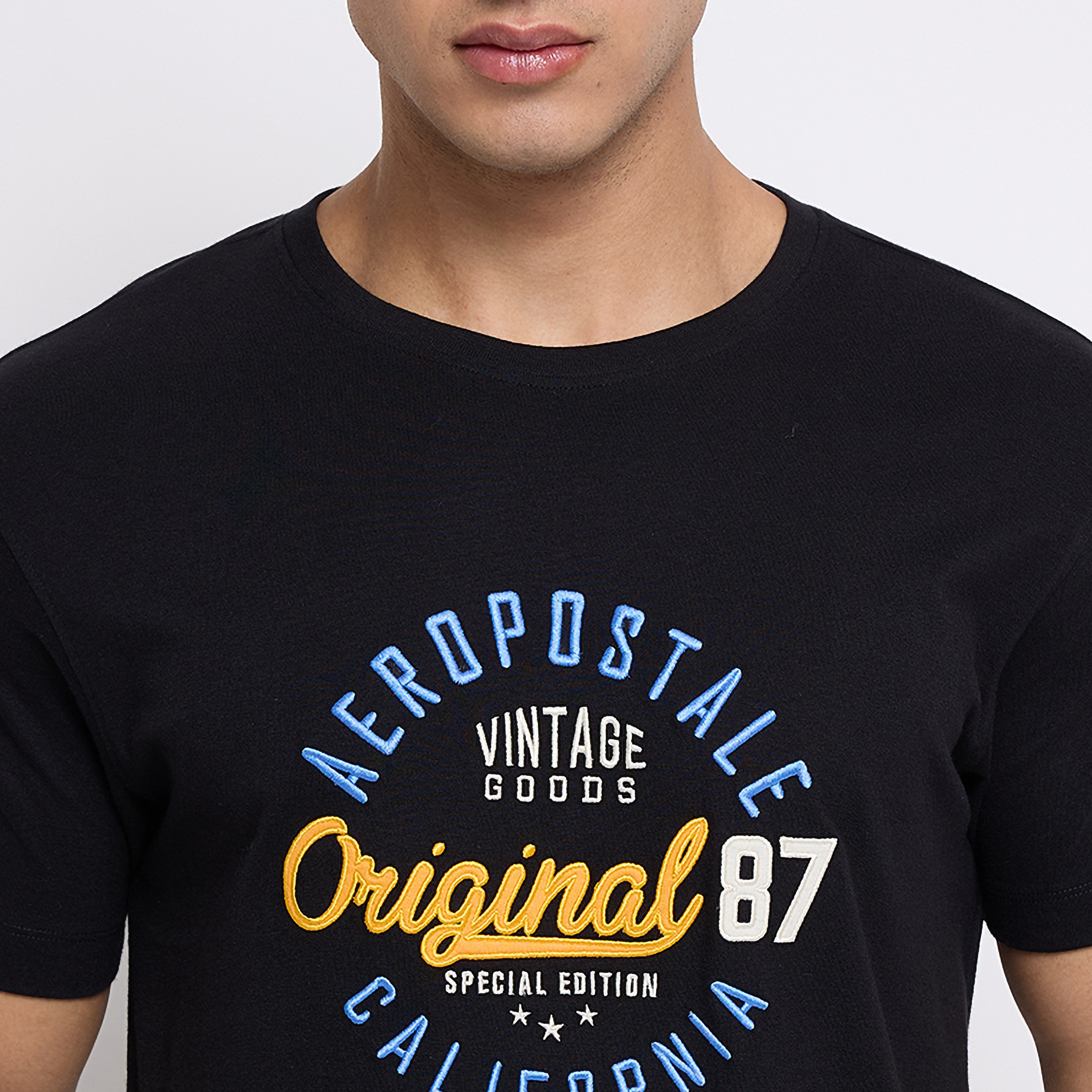 Aeropostale Logo Embroidered Crew Neck Short Sleeves T-Shirt-men-clothing-tshirtsandpolos-tshirts-image-3