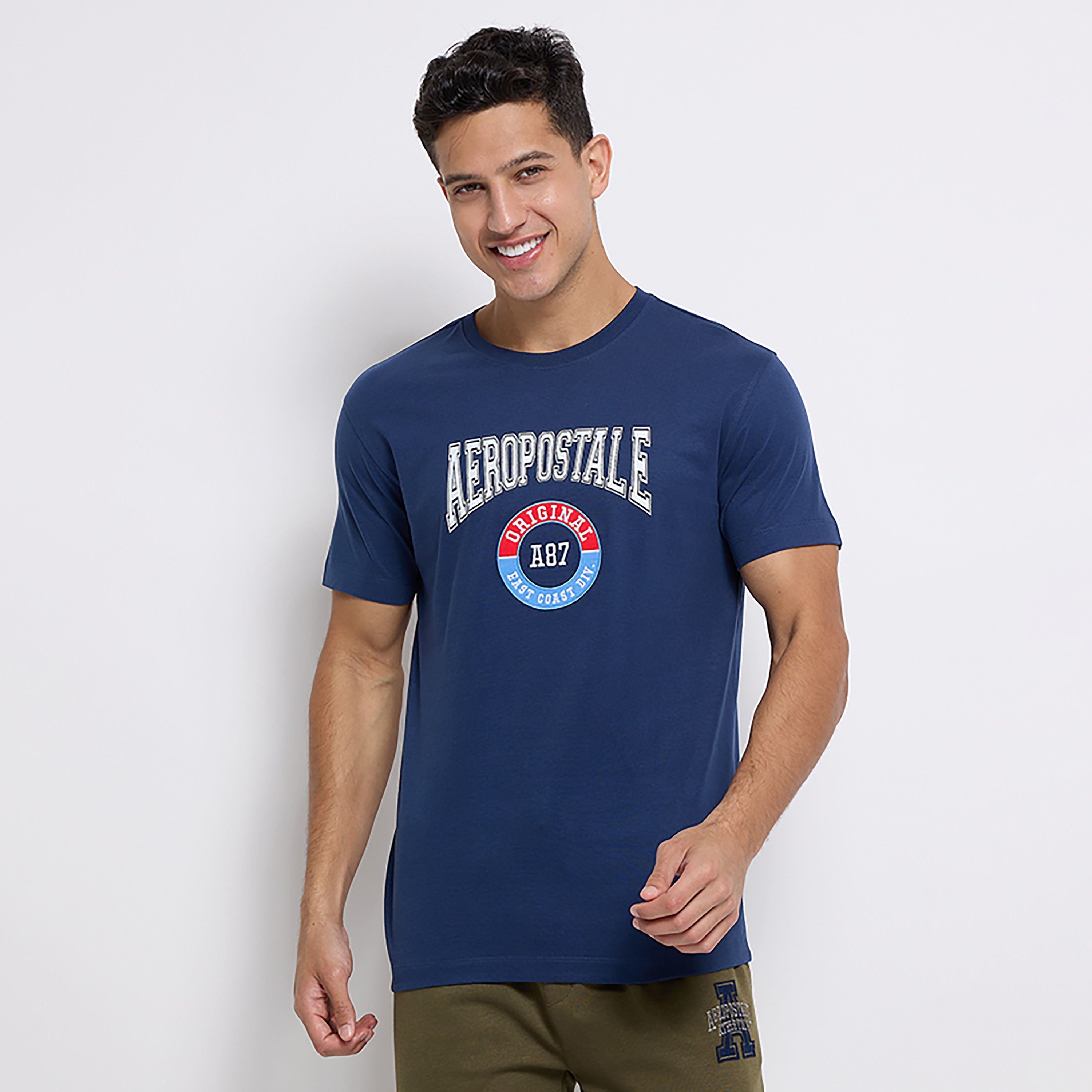 تي شيرت من ايروبوستال بأكمام قصيرة و ياقة مستديرة مع شعار-men-clothing-tshirtsandpolos-tshirts-image-5