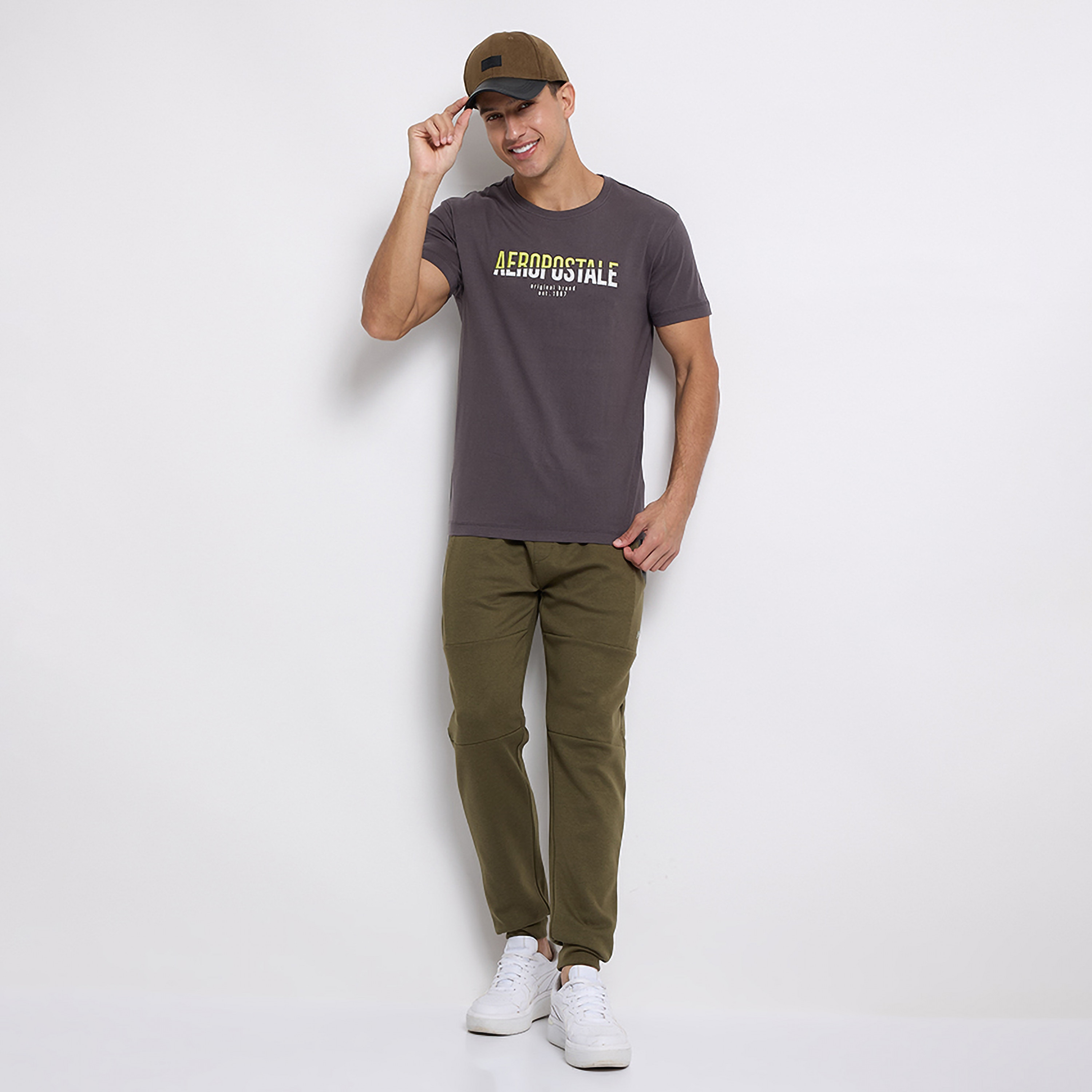 تي شيرت ايروبوستال مطرز بشعار بأكمام قصيرة وياقة دائرية-men-clothing-tshirtsandpolos-tshirts-image-6