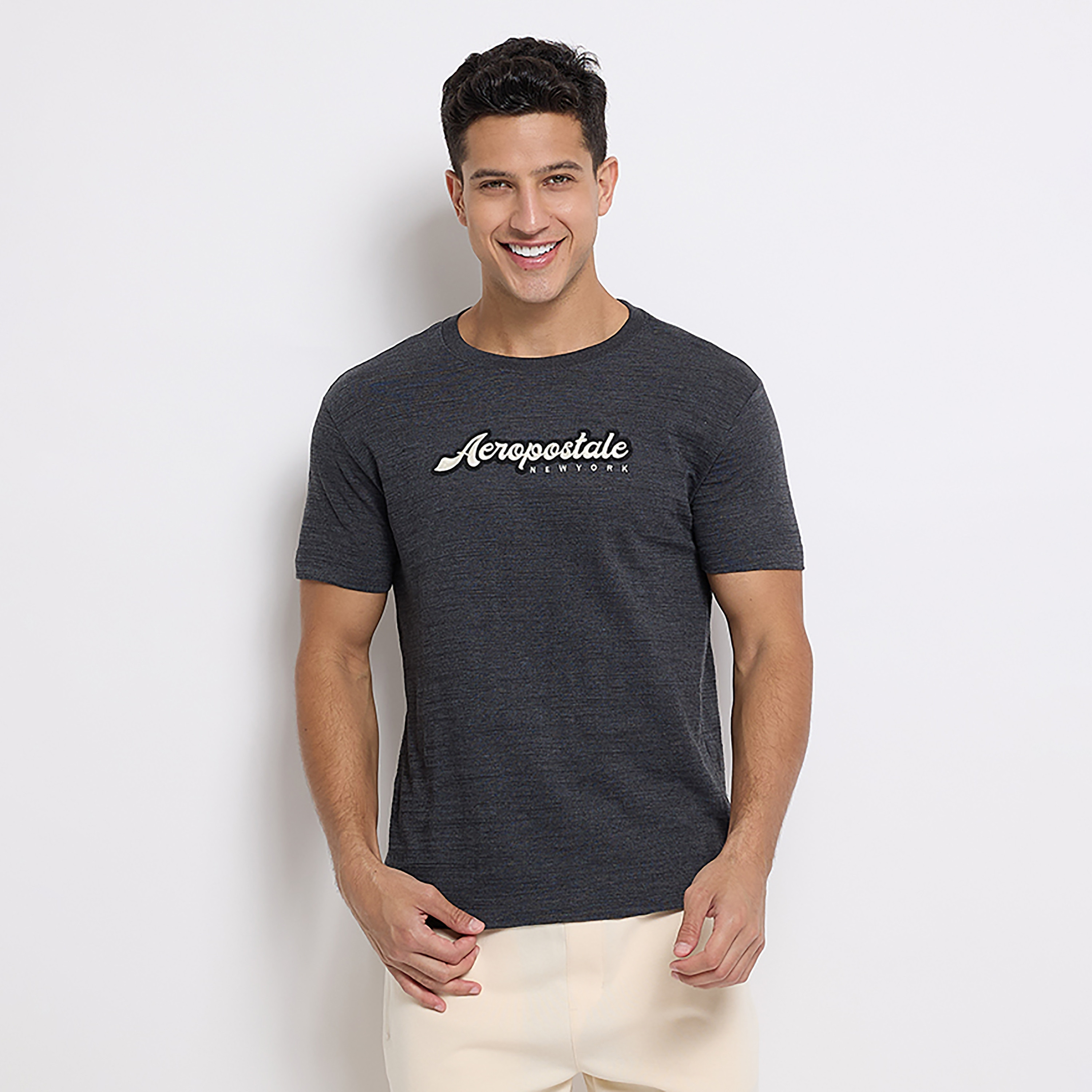 تي شيرت من ايروبوستال بأكمام قصيرة و ياقة مستديرة مع شعار-men-clothing-tshirtsandpolos-tshirts-image-5