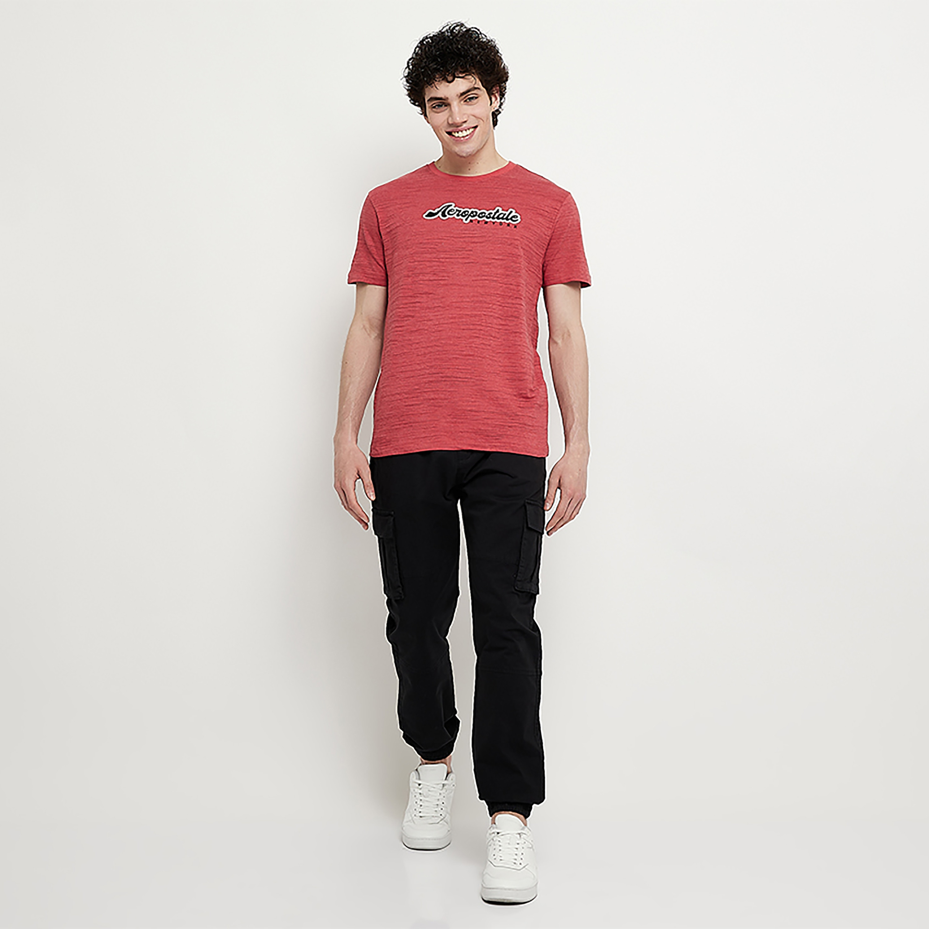 تي شيرت من ايروبوستال بأكمام قصيرة و ياقة مستديرة مع شعار-men-clothing-tshirtsandpolos-tshirts-image-10