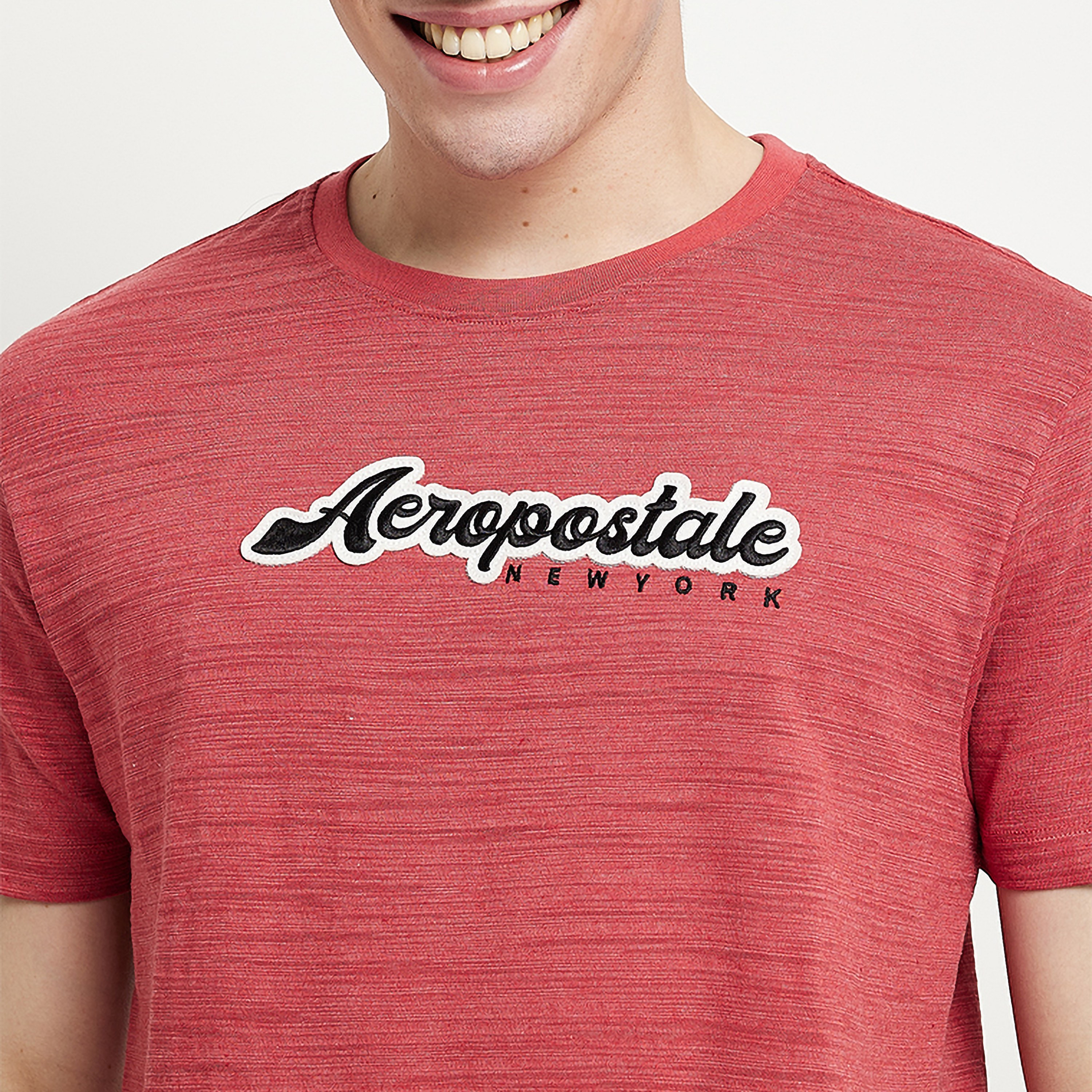 تي شيرت من ايروبوستال بأكمام قصيرة و ياقة مستديرة مع شعار-men-clothing-tshirtsandpolos-tshirts-image-11