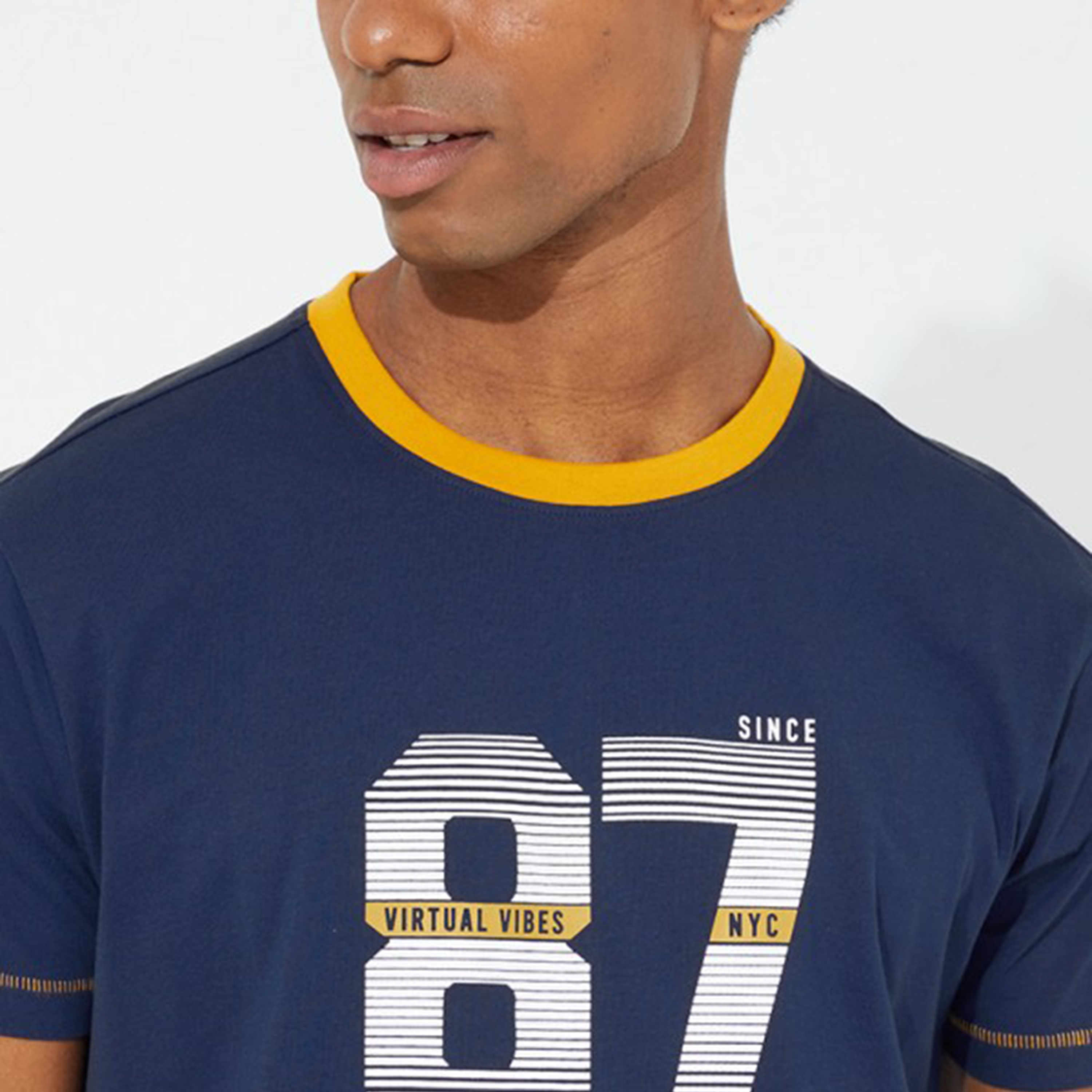 تي شيرت من ايروبوستال بأكمام قصيرة و ياقة مستديرة مع طبعات-men-clothing-tshirtsandpolos-tshirts-image-3
