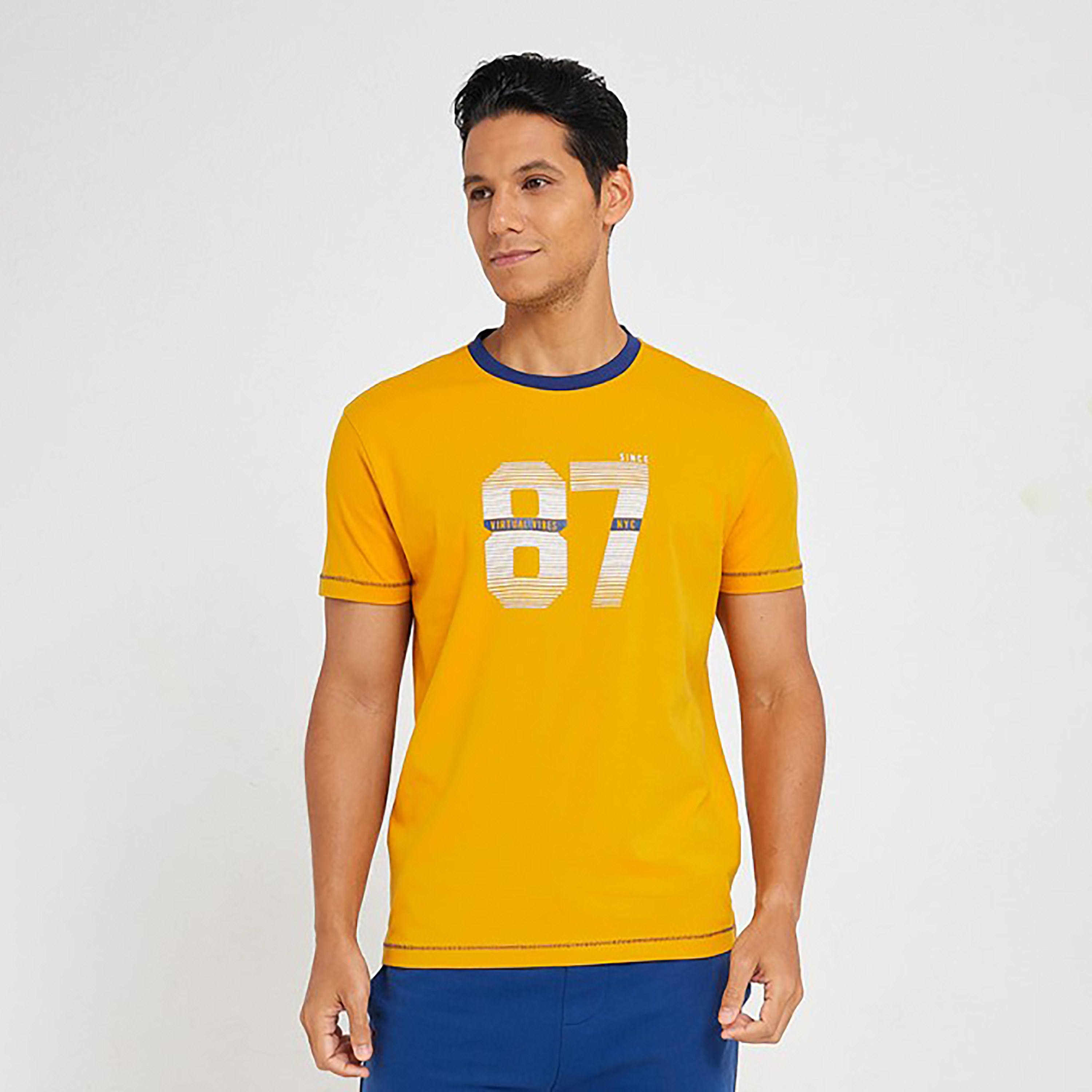 تي شيرت من ايروبوستال بأكمام قصيرة و ياقة مستديرة مع طبعات-men-clothing-tshirtsandpolos-tshirts-image-5