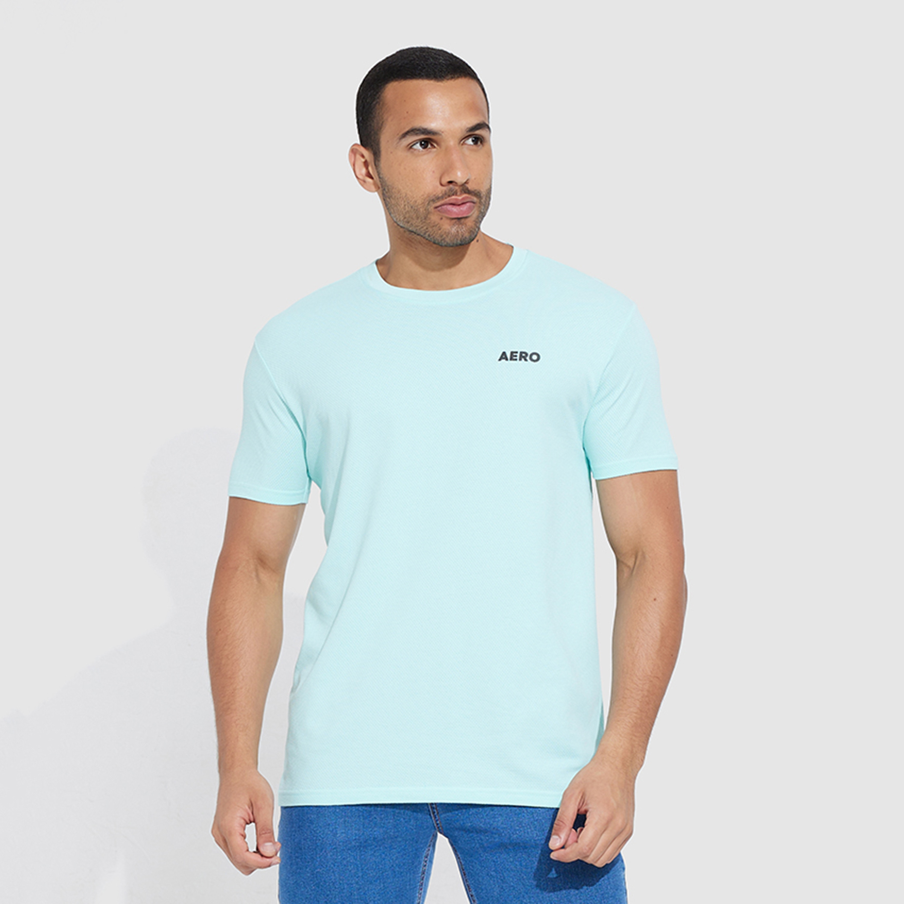 تي شيرت رجالي بأكمام قصيرة ورقبة دائرية منقوش من أيروبوستال-men-clothing-tshirtsandpolos-tshirts-image-1