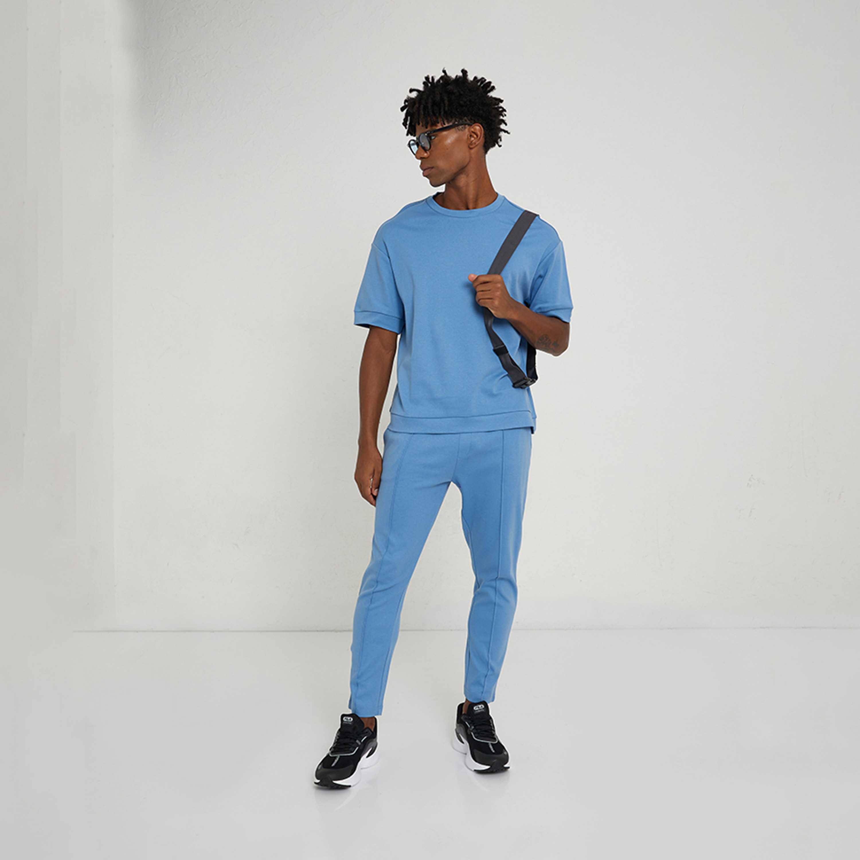 ايروبوستيل- تي شيرت رجالي سادة بياقة دائرية وأكمام قصيرة-men-clothing-tshirtsandpolos-tshirts-image-2