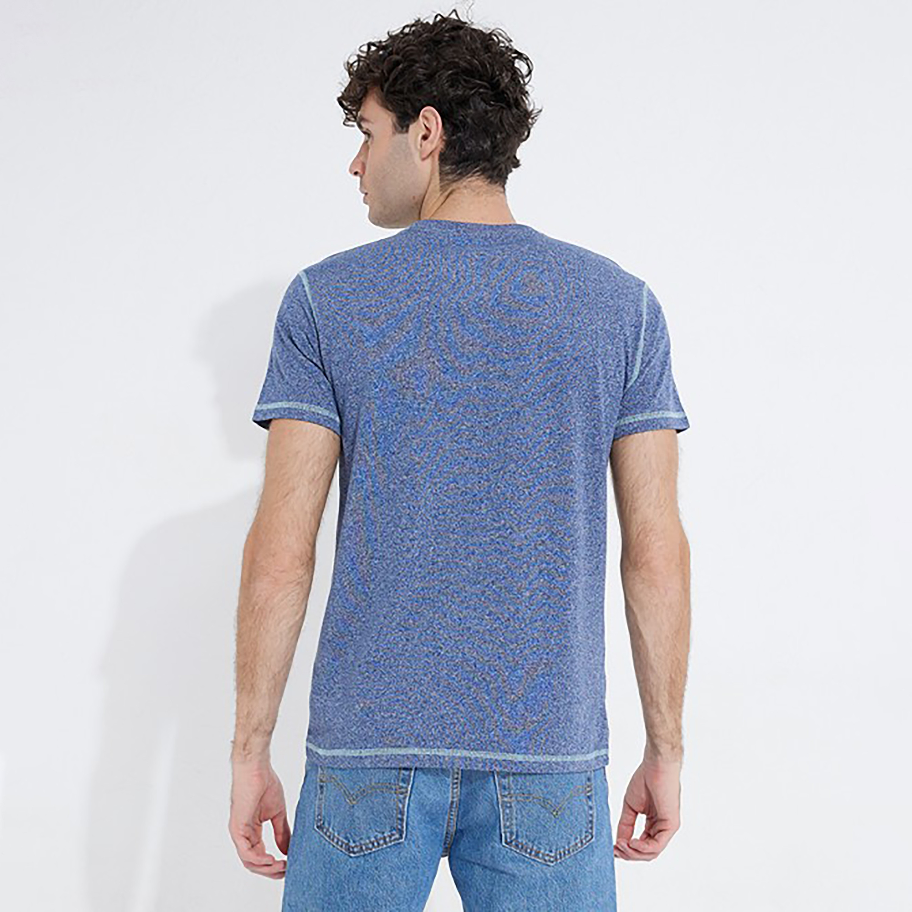 تي شيرت من ايروبوستال بأكمام قصيرة و ياقة مستديرة سادة-men-clothing-tshirtsandpolos-tshirts-image-4