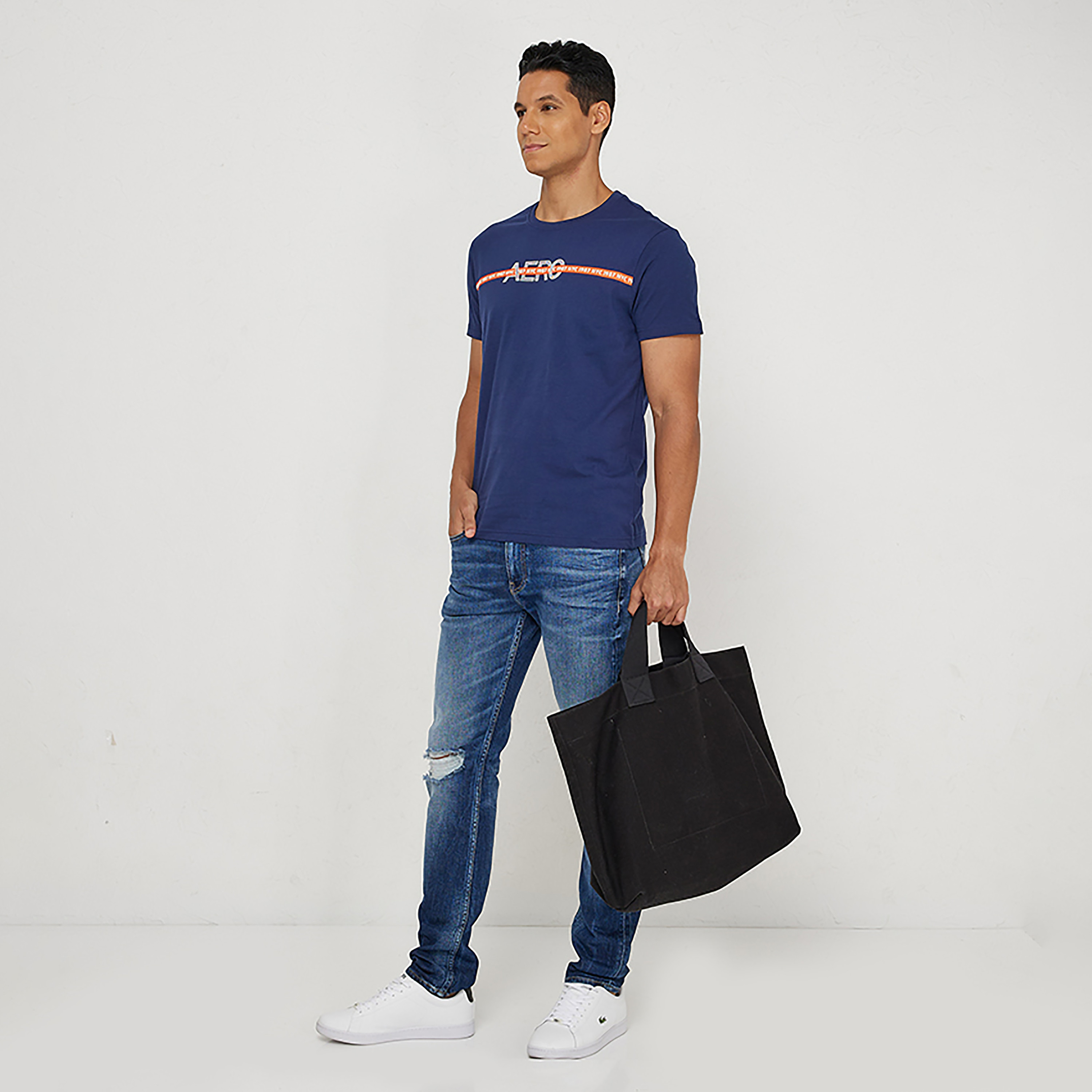 تي شيرت من ايروبوستال بأكمام قصيرة و ياقة مستديرة مع شعار بطبعات-men-clothing-tshirtsandpolos-tshirts-image-2