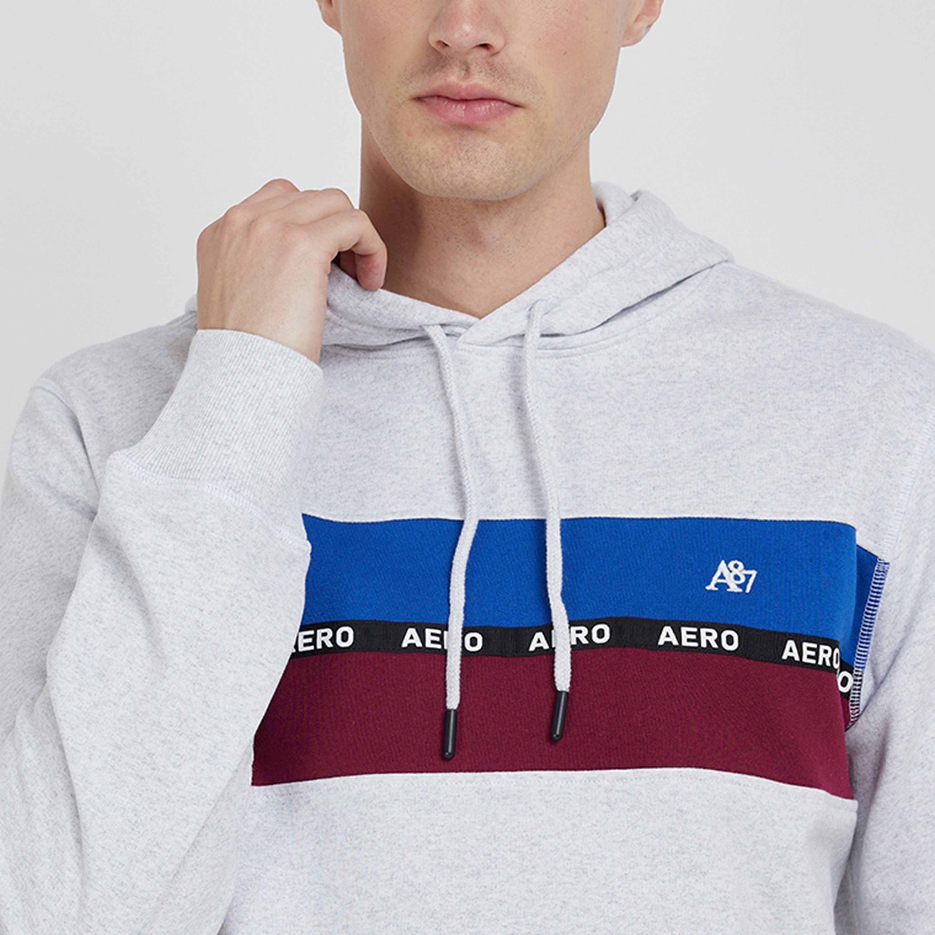 Aeropostale Color-Blocked Long Sleeves Kangaroo Pocket Men's Hoodie-men-winterwear-hoodiesandsweatshirts-image-3