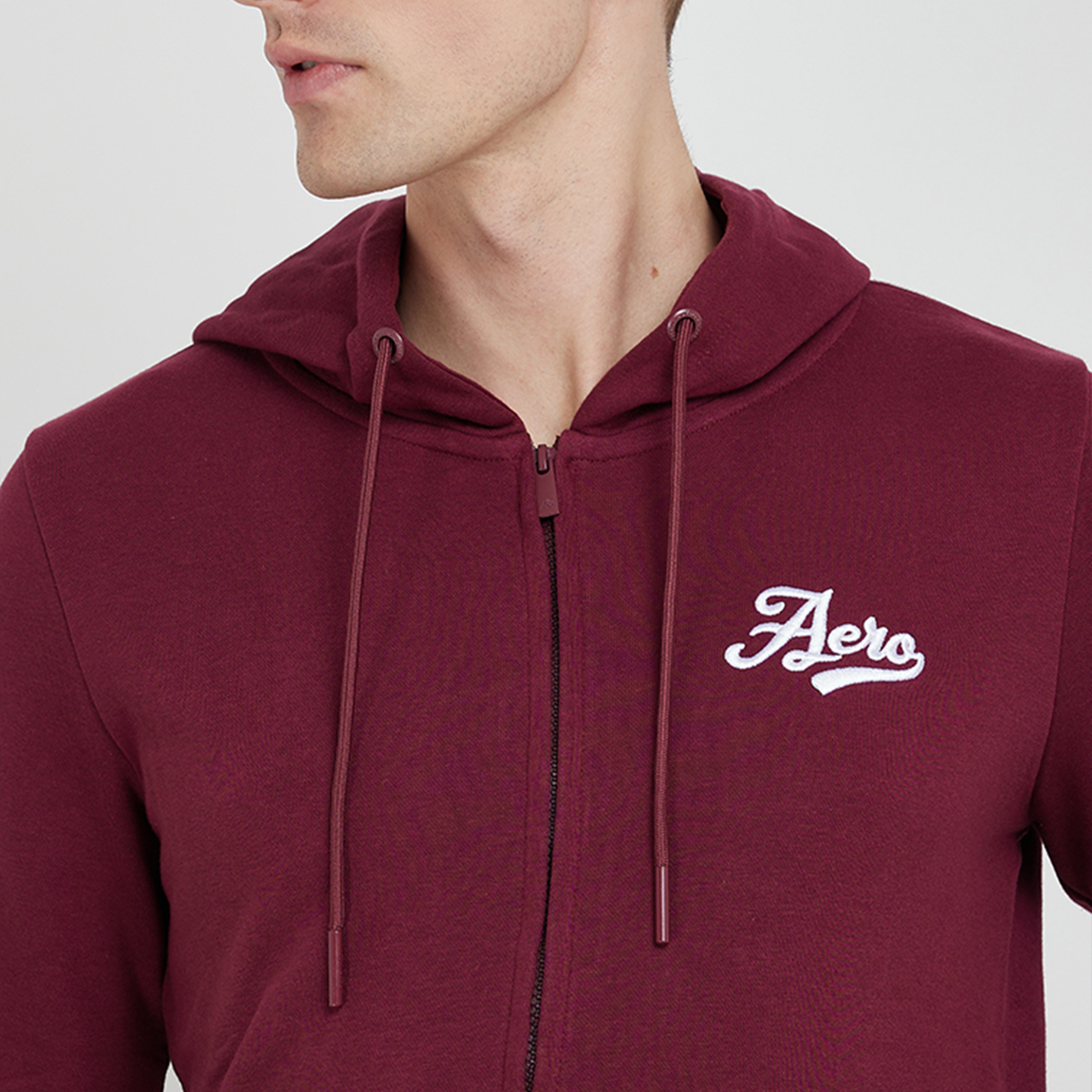 Aeropostale Men's Logo Print Long Sleeves Zip-Thru Hoodie with Front Kangaroo Pocket-men-clothing-hoodiesandsweatshirts-image-3