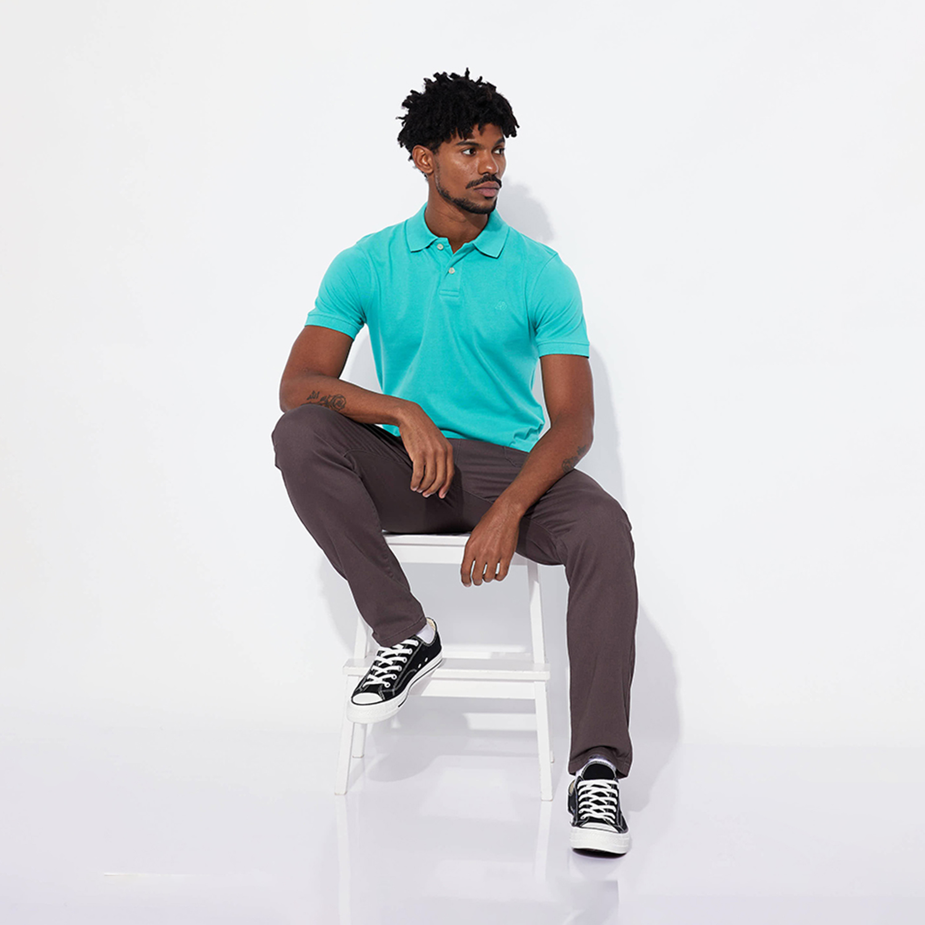 ايروبوستيل- تي شيرت بولو رجالي سادة بأكمام قصيرة وياقة-men-clothing-tshirtsandpolos-polos-image-2