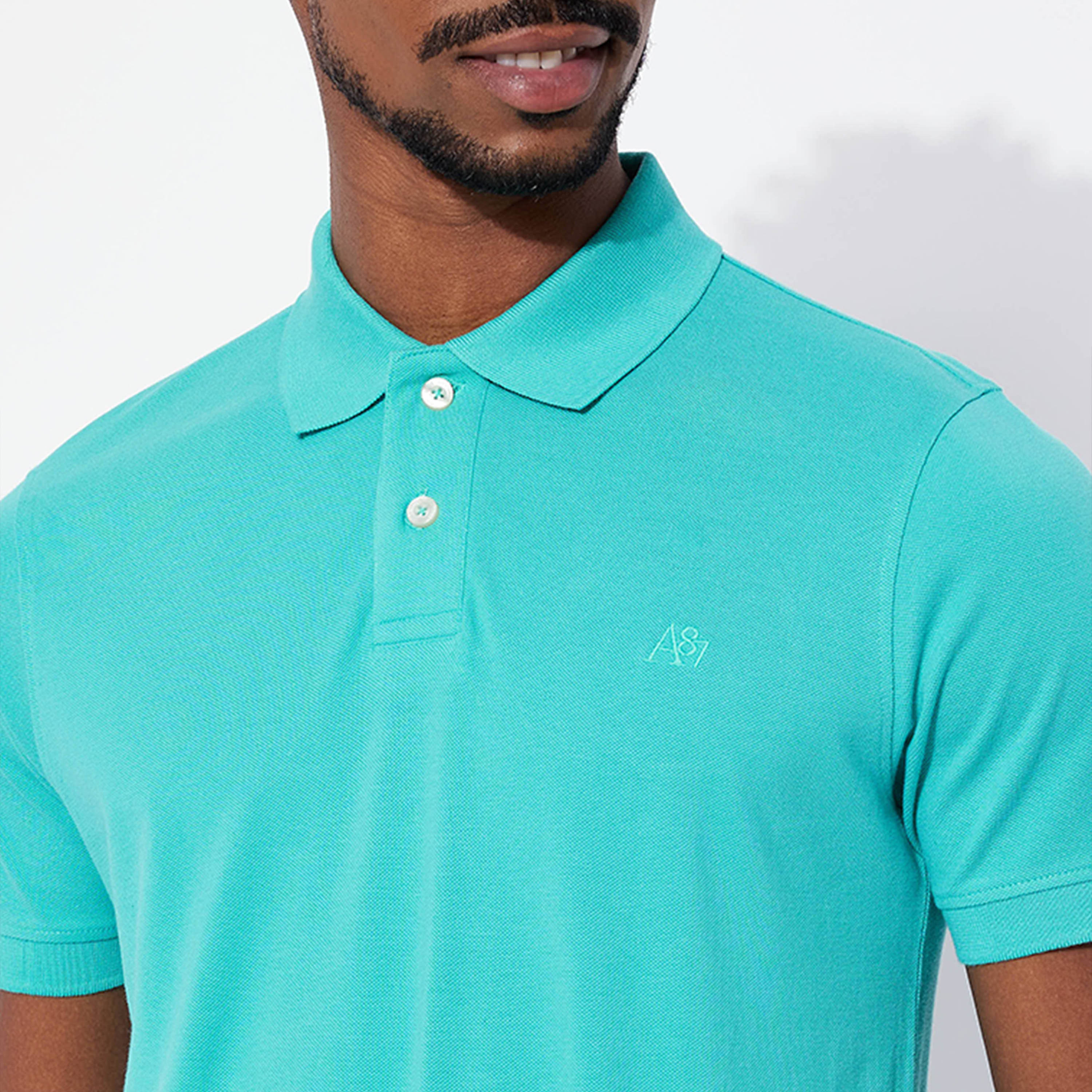 ايروبوستيل- تي شيرت بولو رجالي سادة بأكمام قصيرة وياقة-men-clothing-tshirtsandpolos-polos-image-3