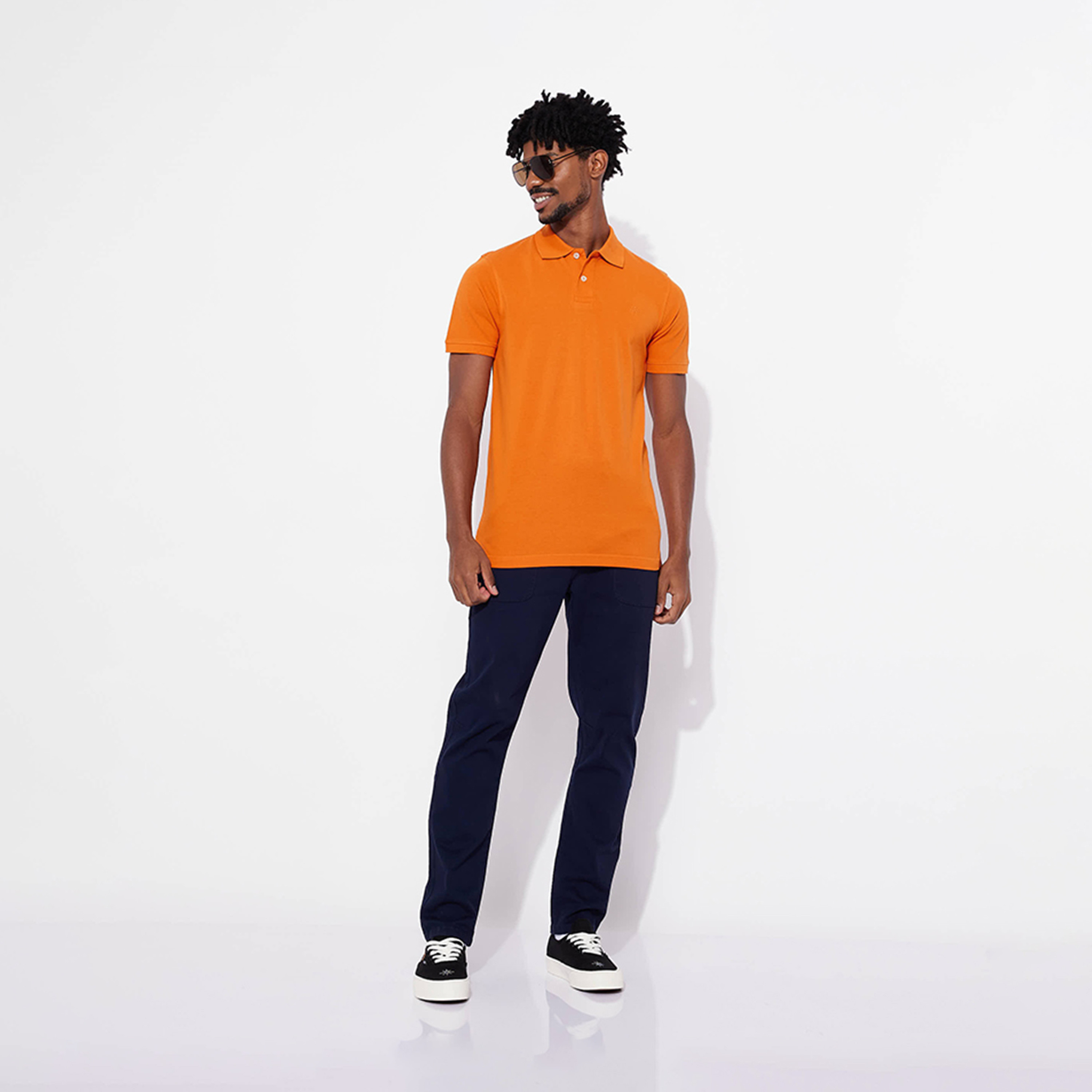 Aeropostale Men's Solid Collared Short Sleeves Polo T-shirt-men-clothing-tshirtsandpolos-polos-image-2