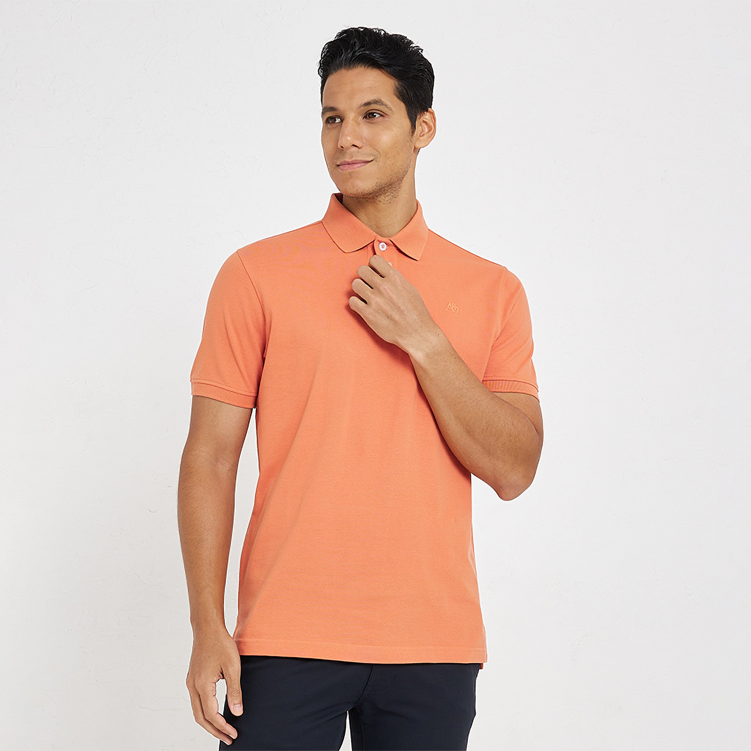 Aeropostale Plain Collared Short Sleeves Polo T-Shirt-men-clothing-tshirtsandpolos-polos-image-1