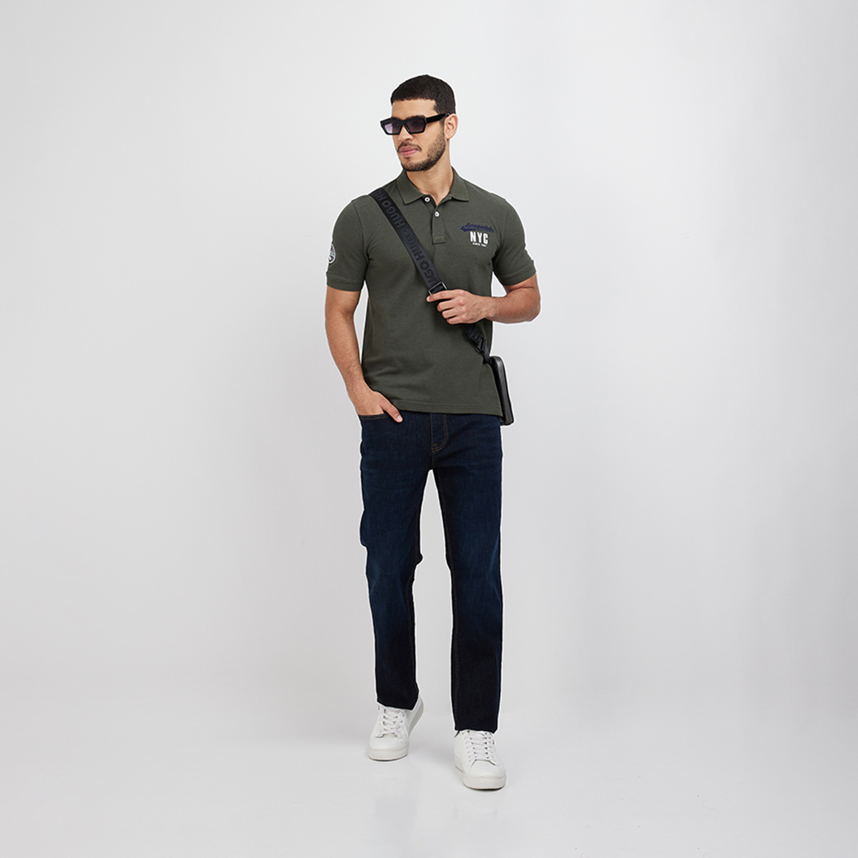 ايروبوستيل- تي شيرت بولو مطبوع وأكمام قصيرة وياقة-men-clothing-tshirtsandpolos-polos-image-2