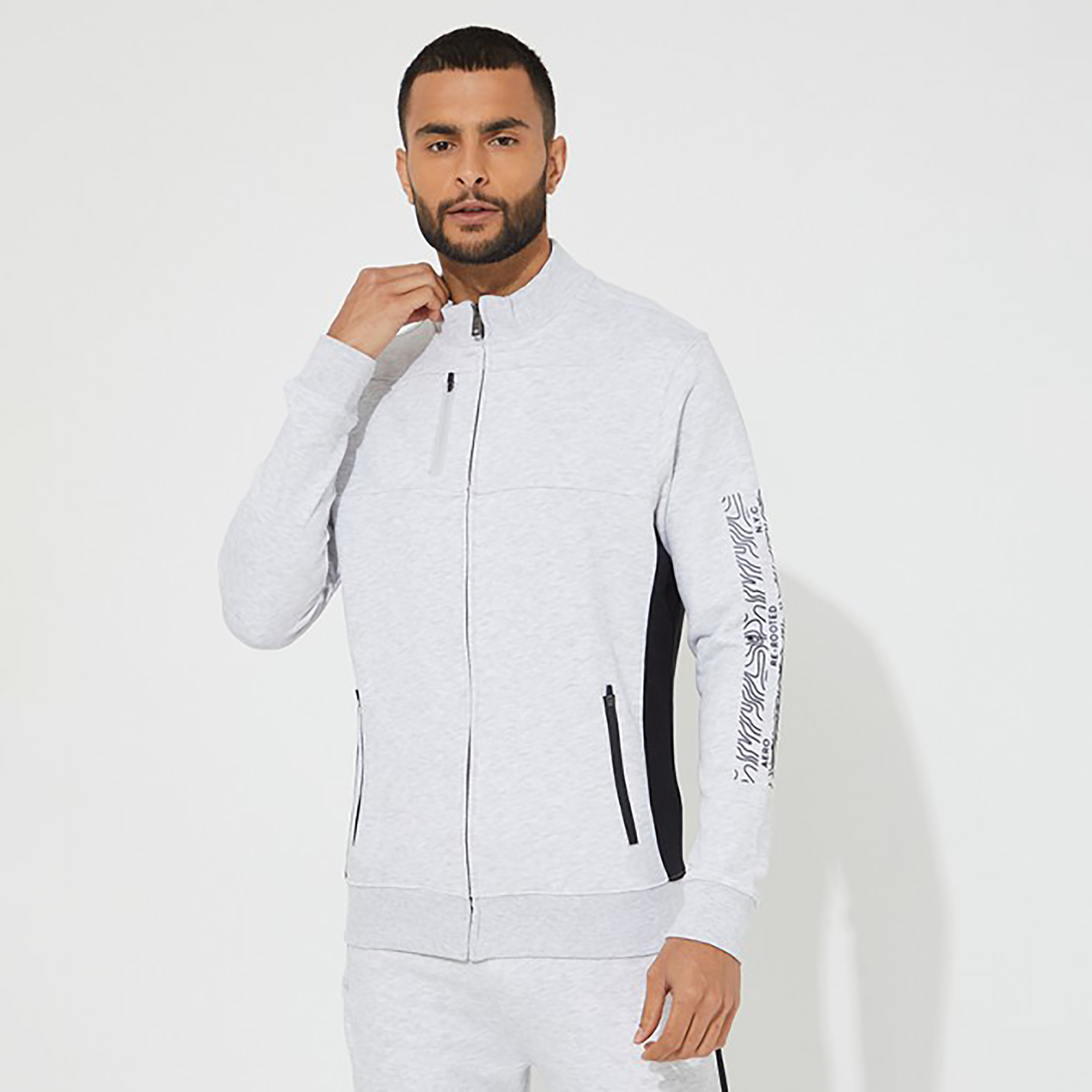 Aeropostale Plain High Neck Jacket-men-clothing-jacketsandblazers-jackets-image-5