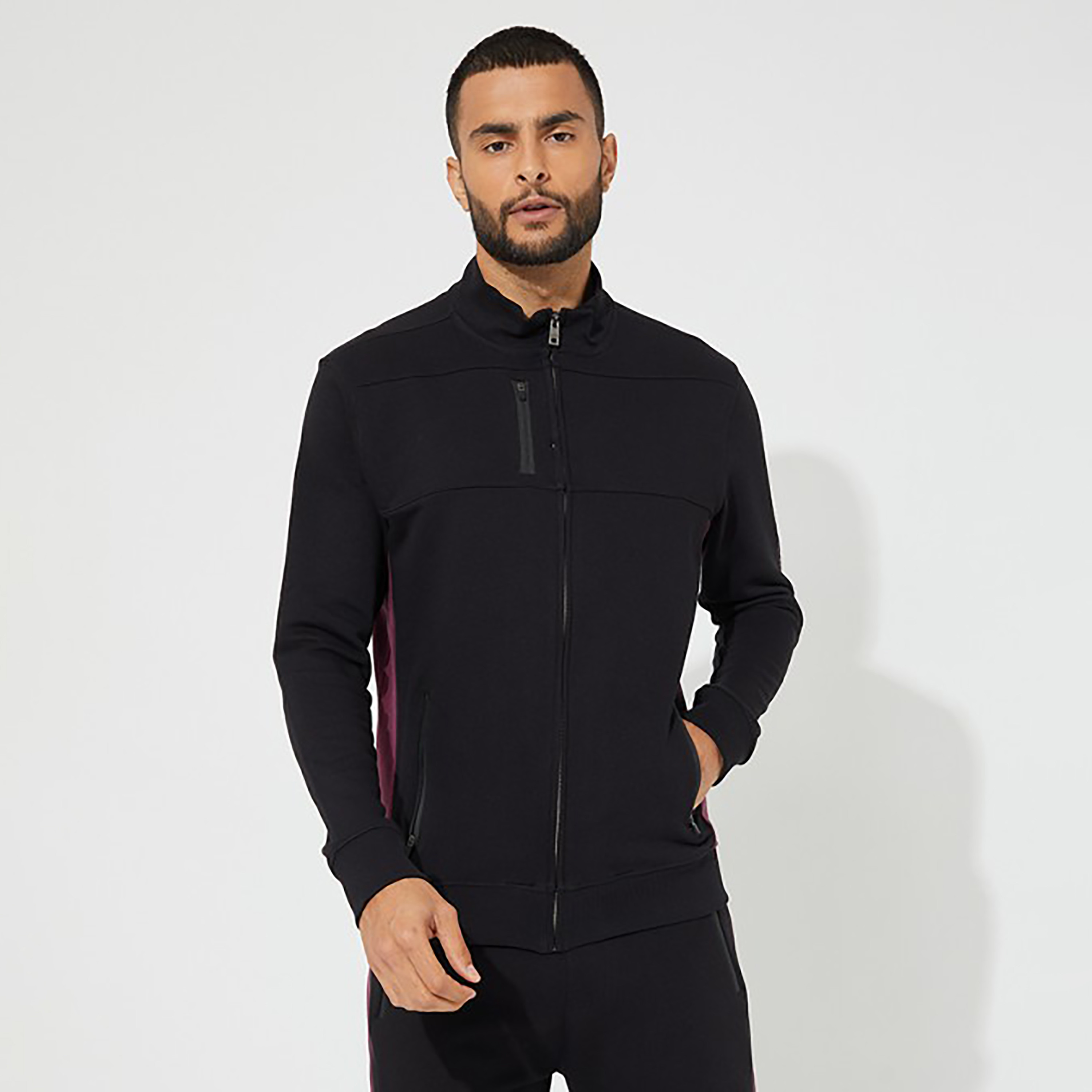 Aeropostale Plain High Neck Jacket-men-clothing-jacketsandblazers-jackets-image-9