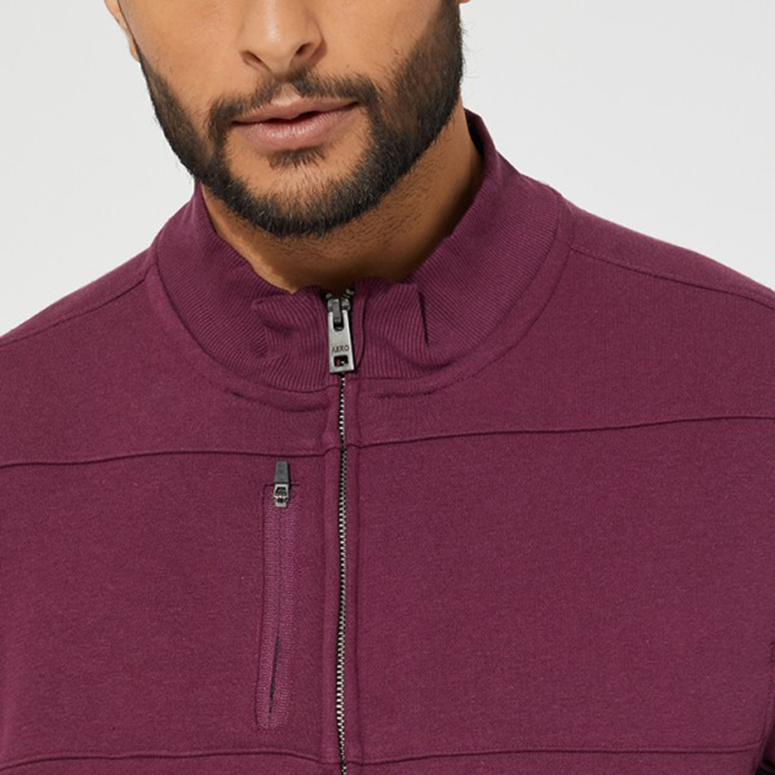 Aeropostale Plain High Neck Jacket-men-clothing-jacketsandblazers-jackets-image-3