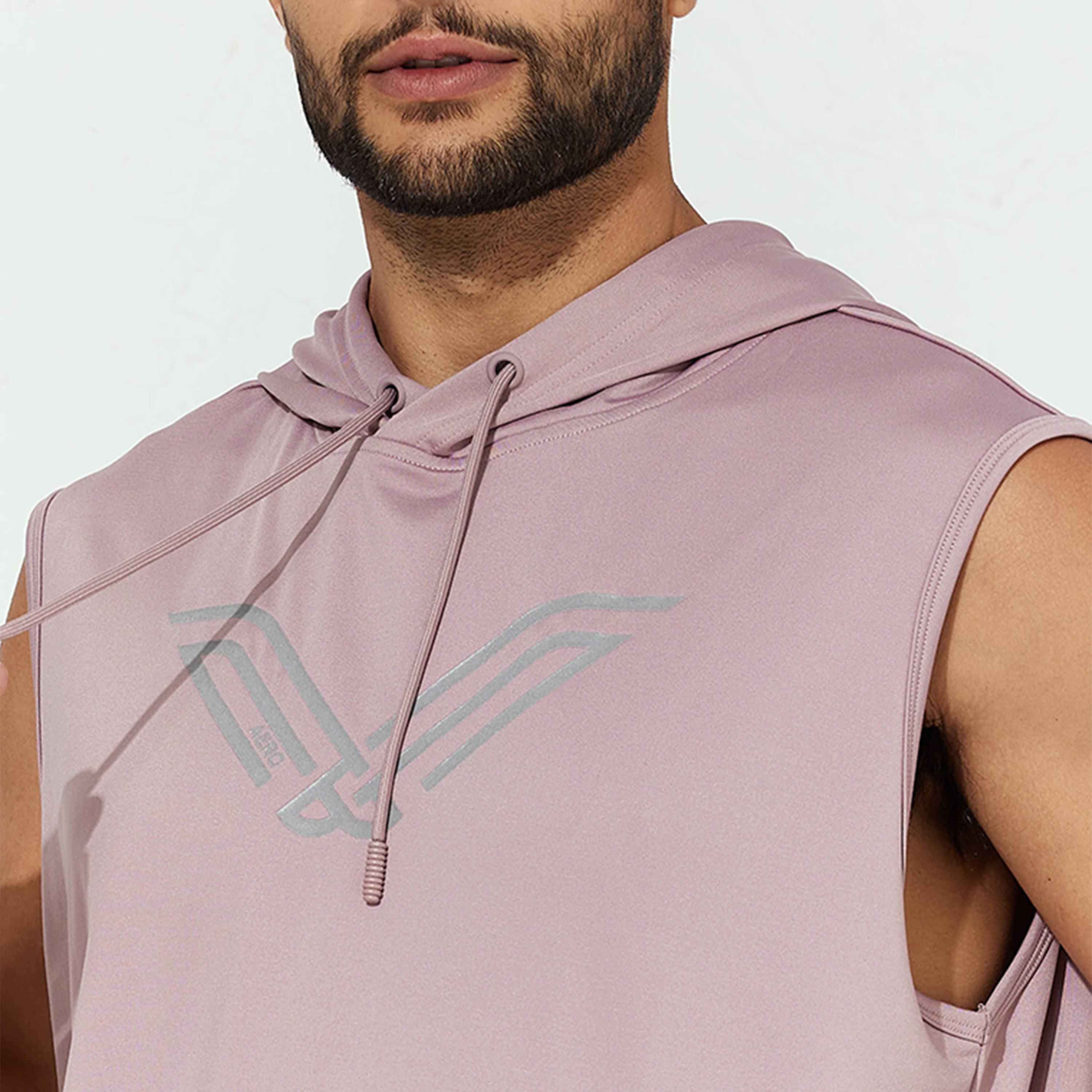 Aeropostale Men's Solid Sleeveless Hooded T-shirt with Front Kangaroo Pocket-men-clothing-tshirtsandpolos-tshirts-image-3