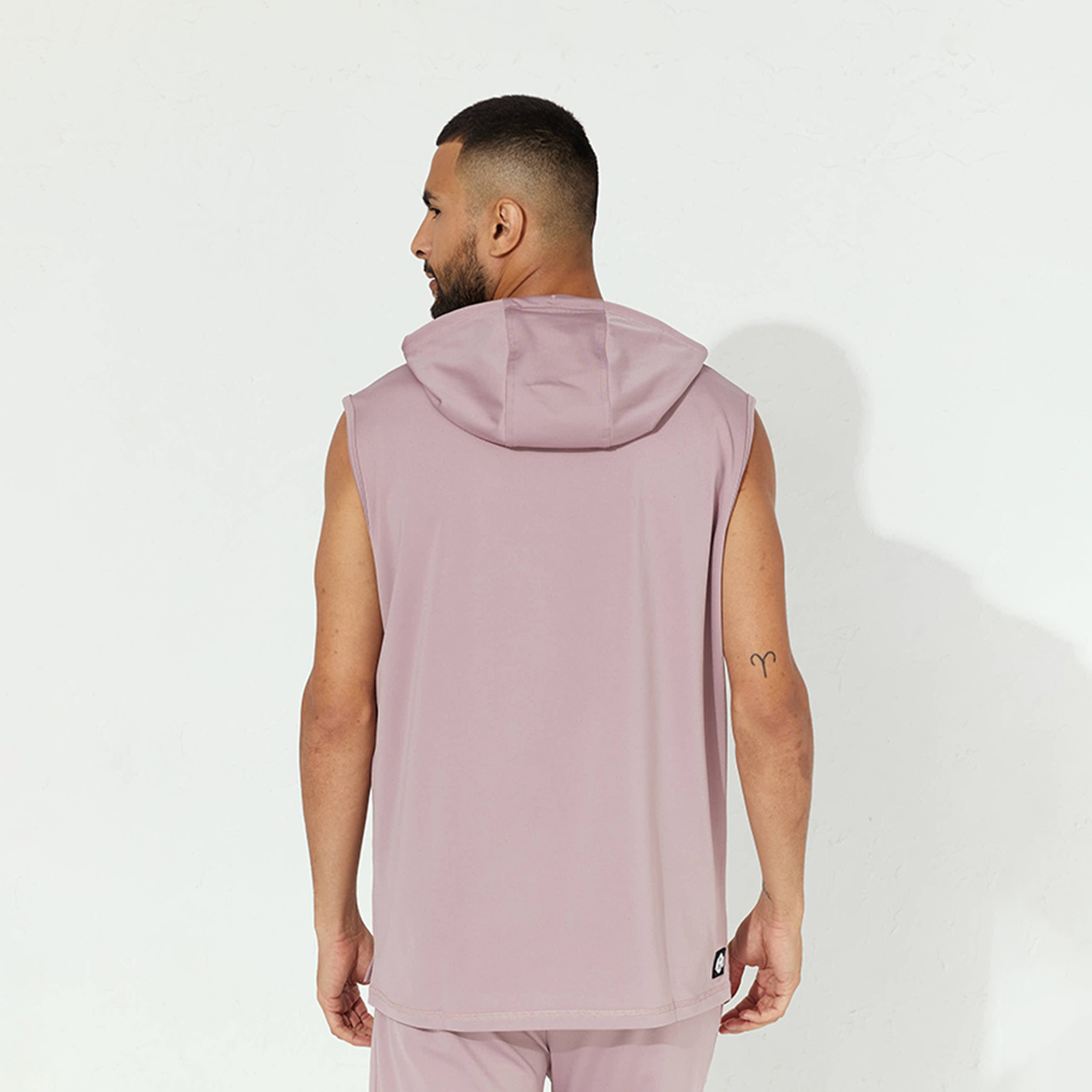 Aeropostale Men's Solid Sleeveless Hooded T-shirt with Front Kangaroo Pocket-men-clothing-tshirtsandpolos-tshirts-image-4