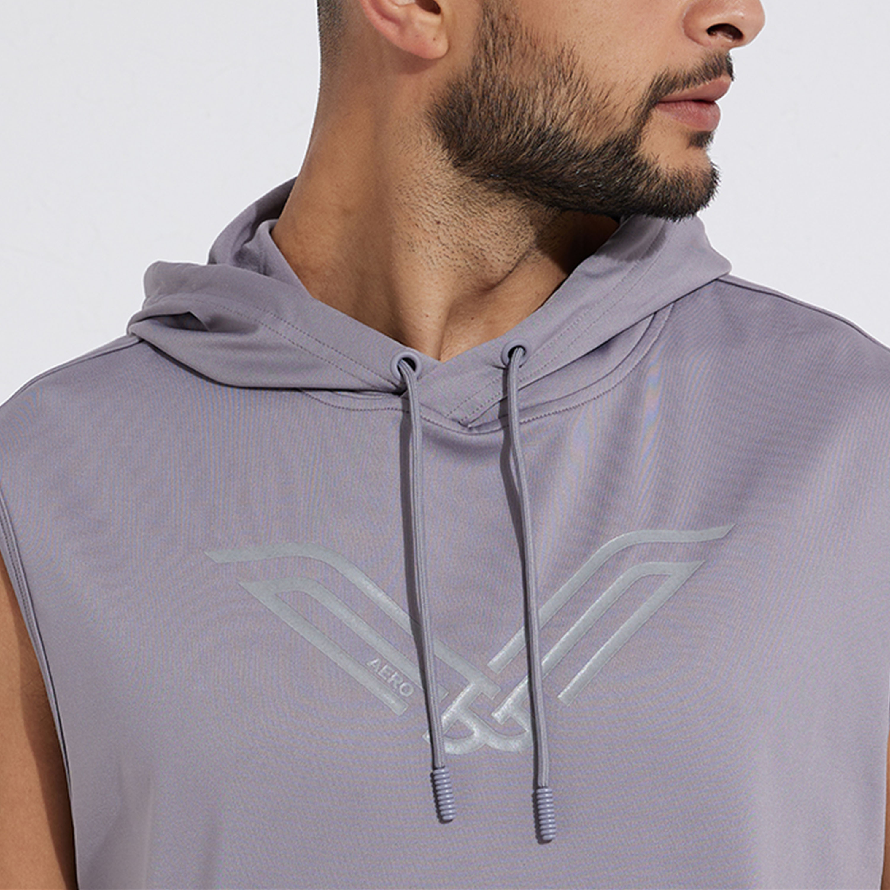 Aeropostale Men's Solid Sleeveless Hooded T-shirt with Front Kangaroo Pocket-men-clothing-tshirtsandpolos-tshirts-image-3