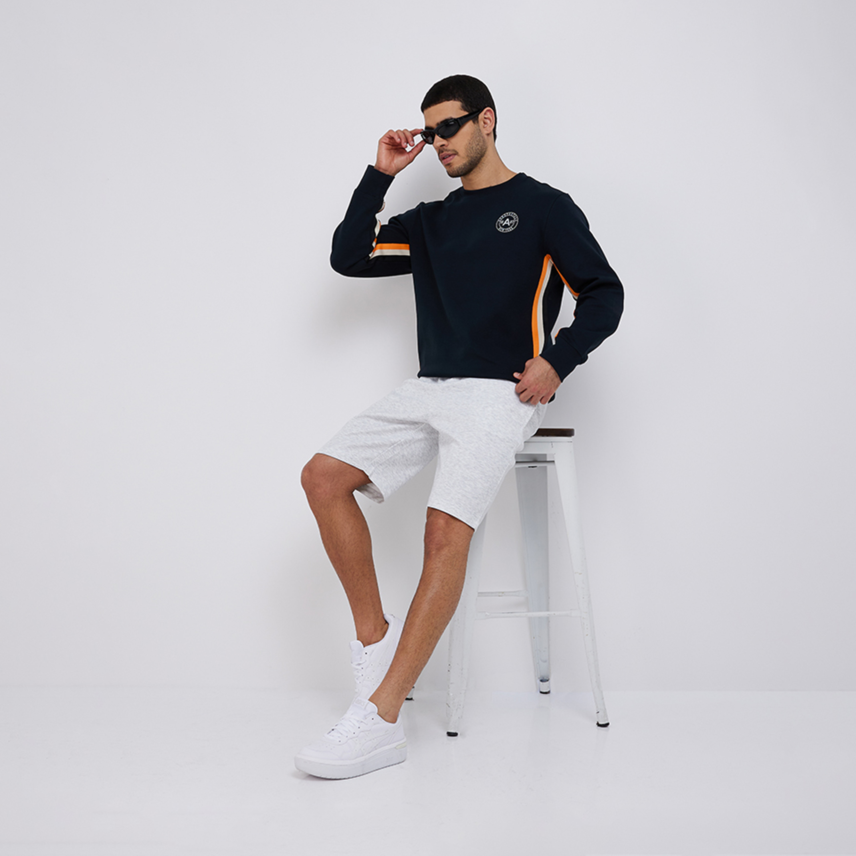 Aeropostale Men's Printed Crew Neck Long Sleeves Sweatshirt with Side Strip Design-men-clothing-hoodiesandsweatshirts-image-2