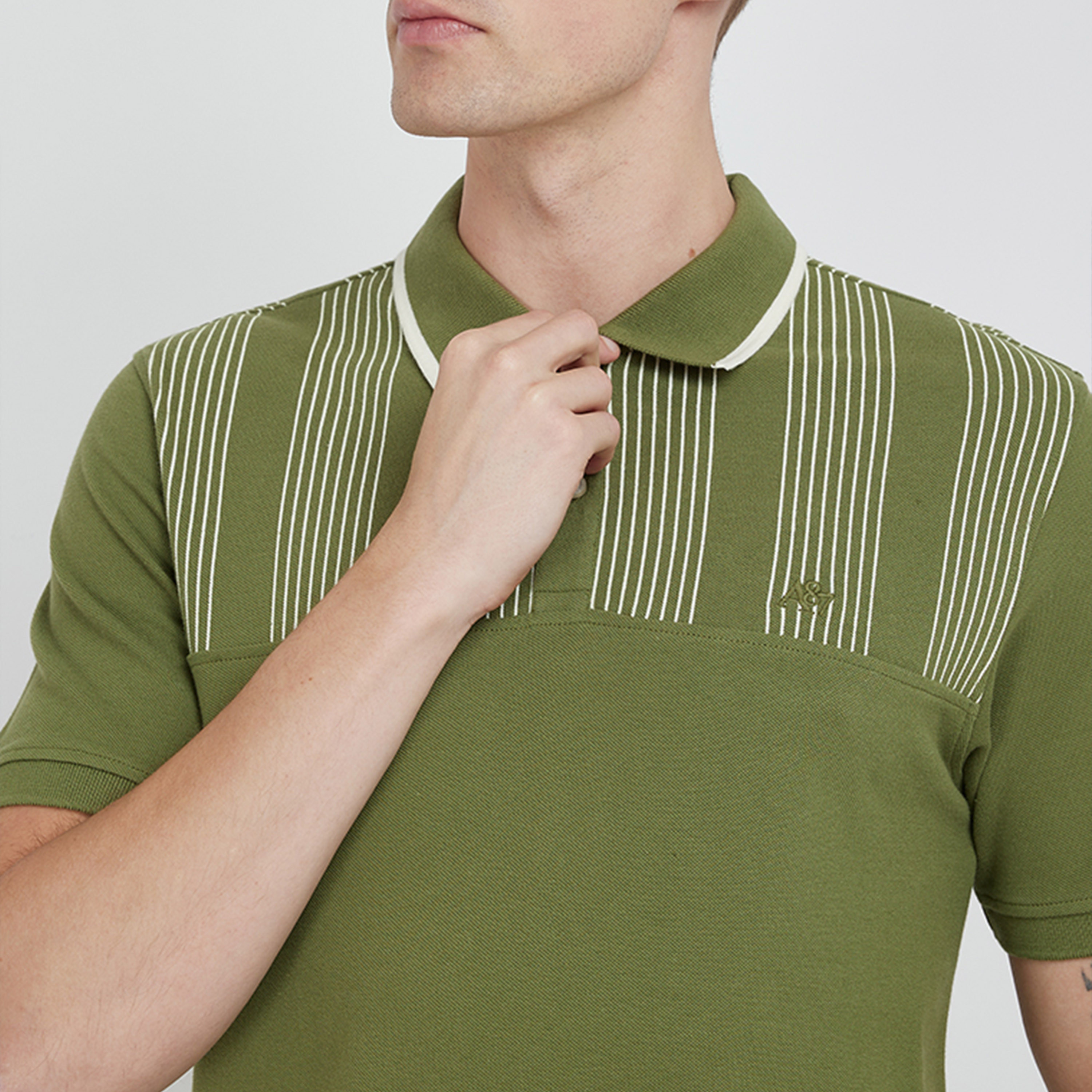 ايروبوستيل- تي شيرت بولو رجالي مخطط بياقة وأكمام قصيرة-men-clothing-tshirtsandpolos-polos-image-7