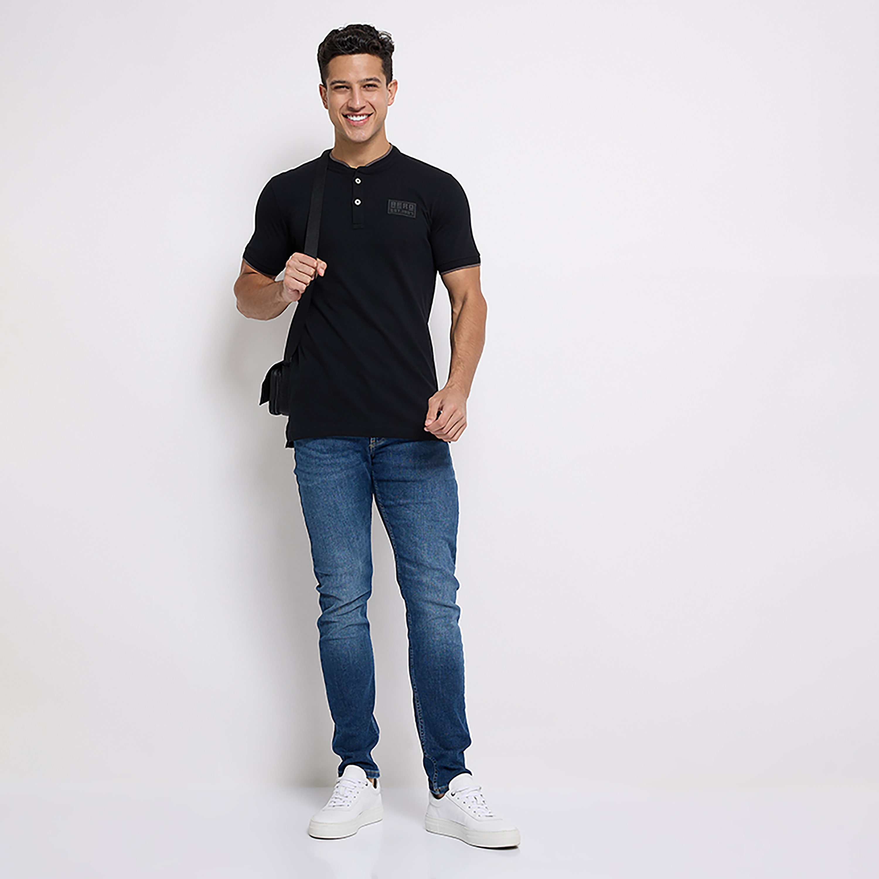 Aeropostale Plain Short Sleeves Henley T-Shirt-men-clothing-tshirtsandpolos-polos-image-2