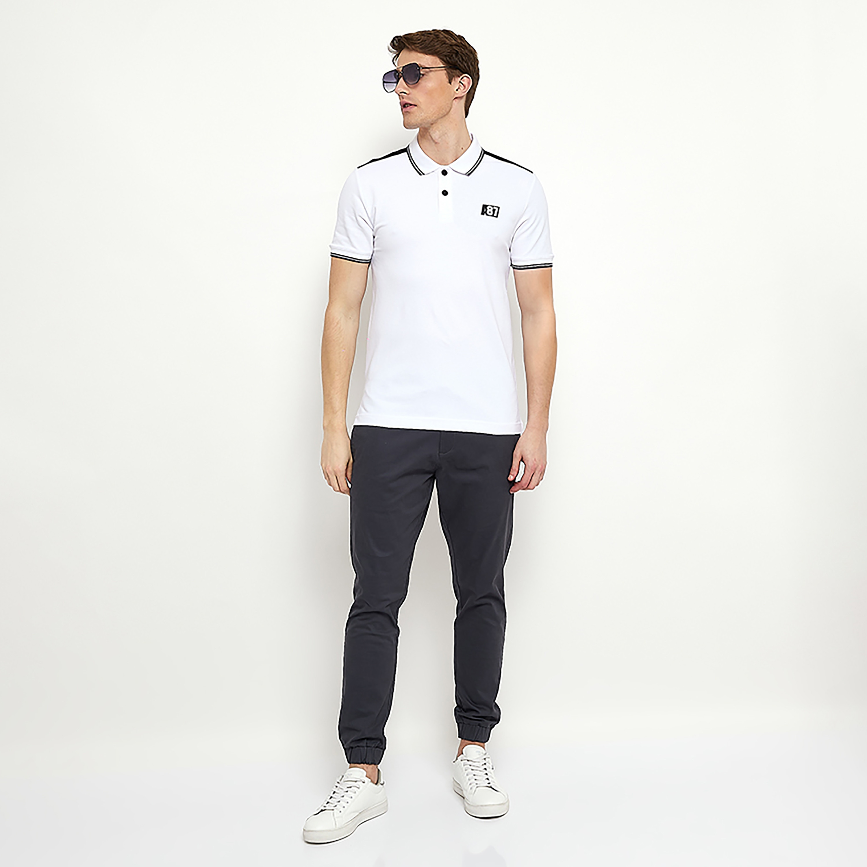 بولو تي شيرت سادة ذو ياقة من ايروبوستال بأكمام قصيرة-men-clothing-tshirtsandpolos-polos-image-6