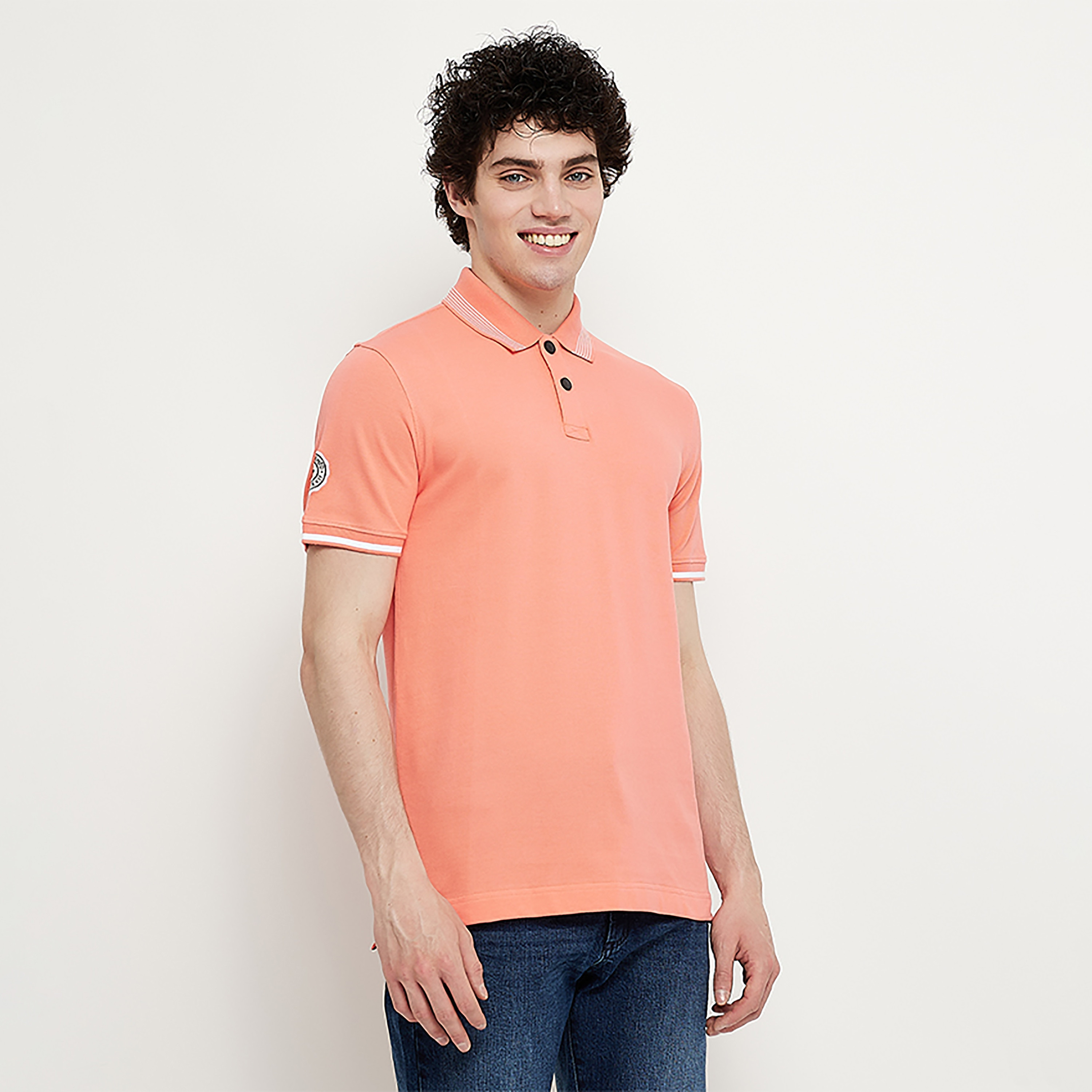 بولو تي شيرت سادة ذو ياقة من ايروبوستال بأكمام قصيرة-men-clothing-tshirtsandpolos-polos-image-5