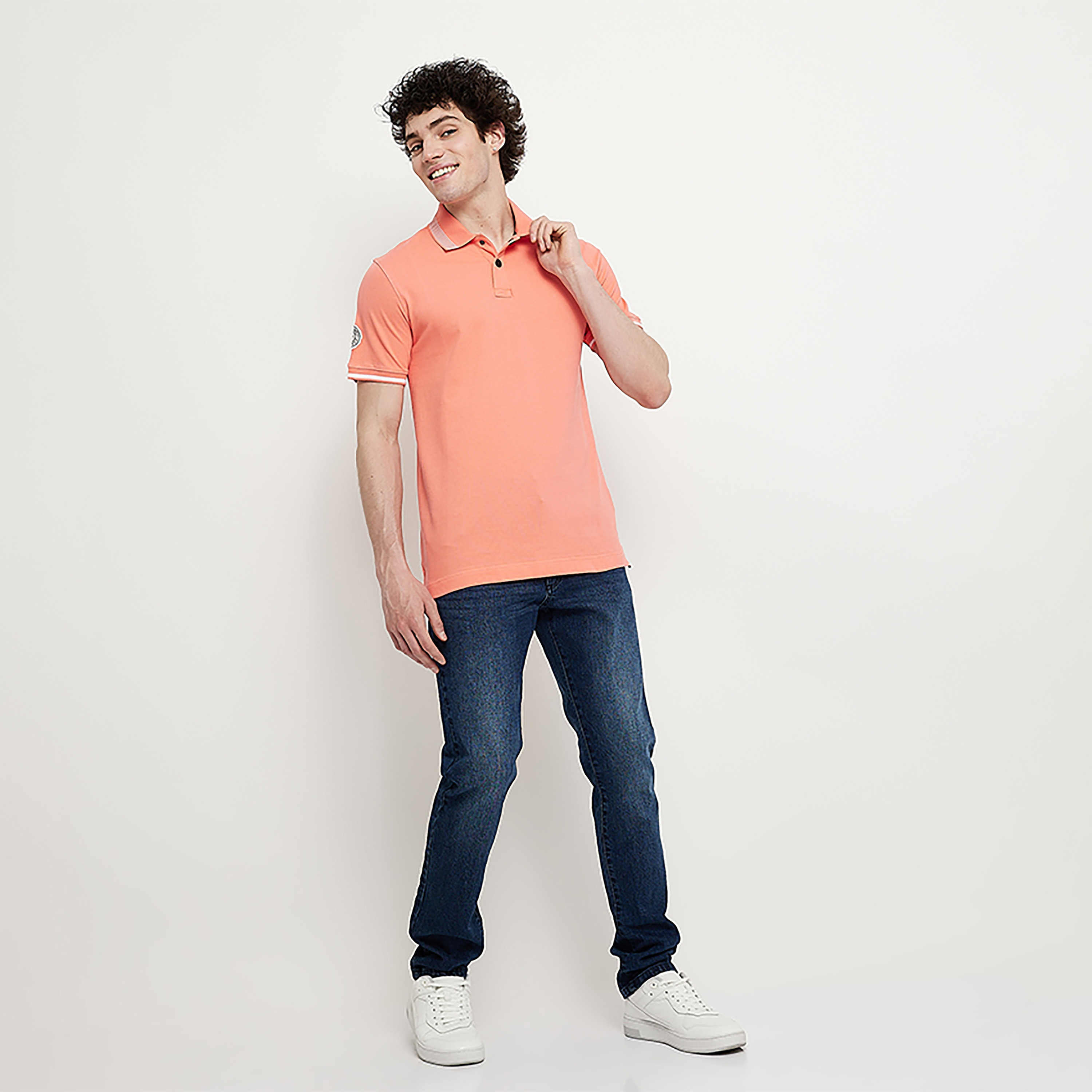 بولو تي شيرت سادة ذو ياقة من ايروبوستال بأكمام قصيرة-men-clothing-tshirtsandpolos-polos-image-6