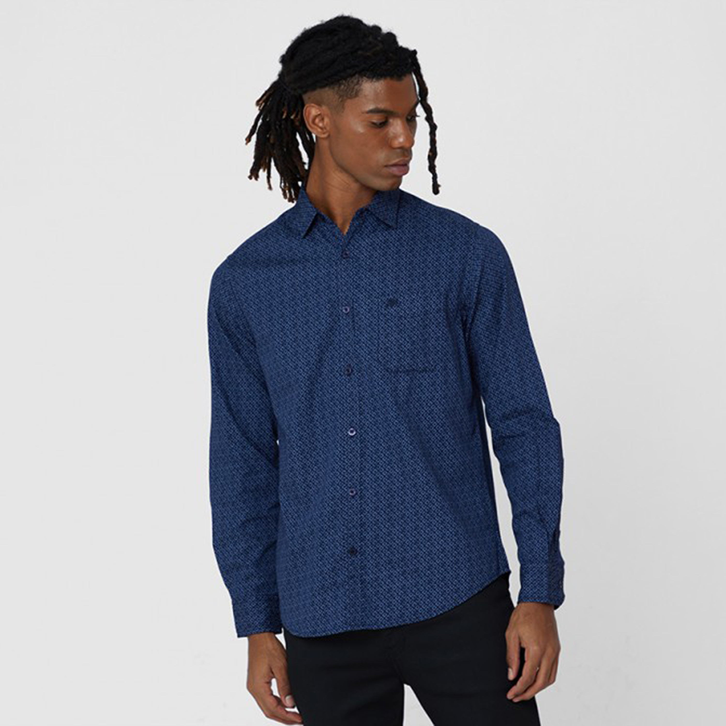Aeropostale Printed Collared Long Sleeves Men's Shirt-men-clothing-shirts-image-1