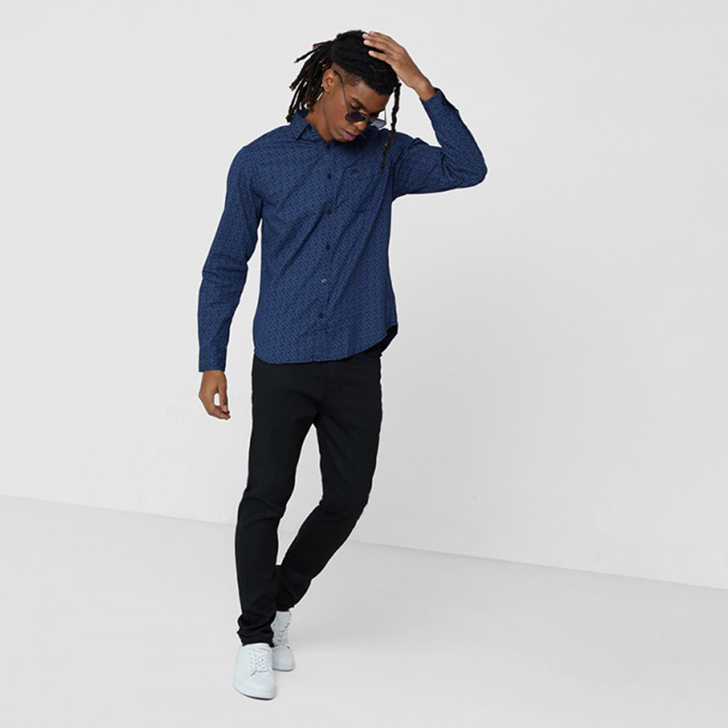 Aeropostale Printed Collared Long Sleeves Men's Shirt-men-clothing-shirts-image-2