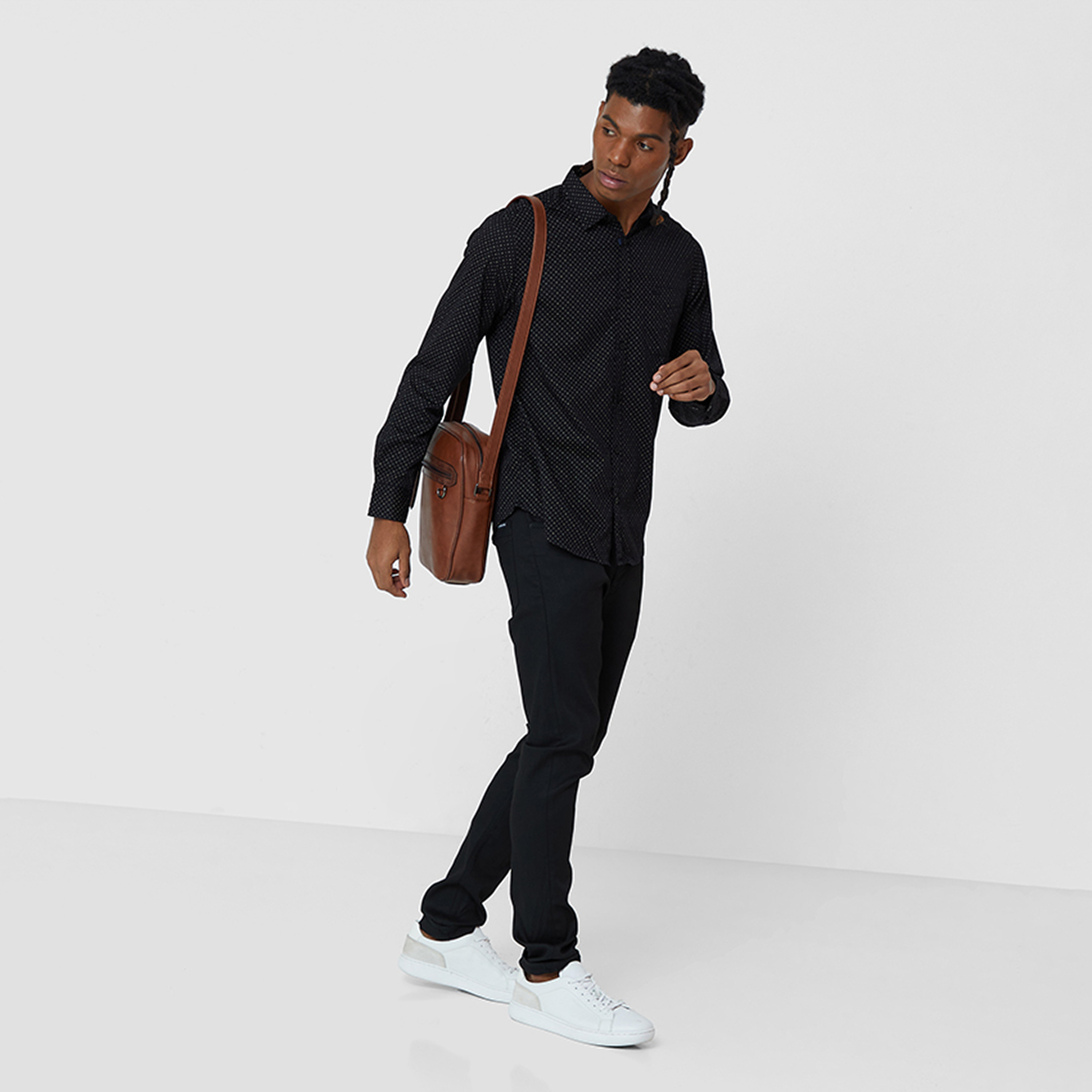 Aeropostale Printed Collared Long Sleeves Men's Shirt-men-clothing-shirts-image-2
