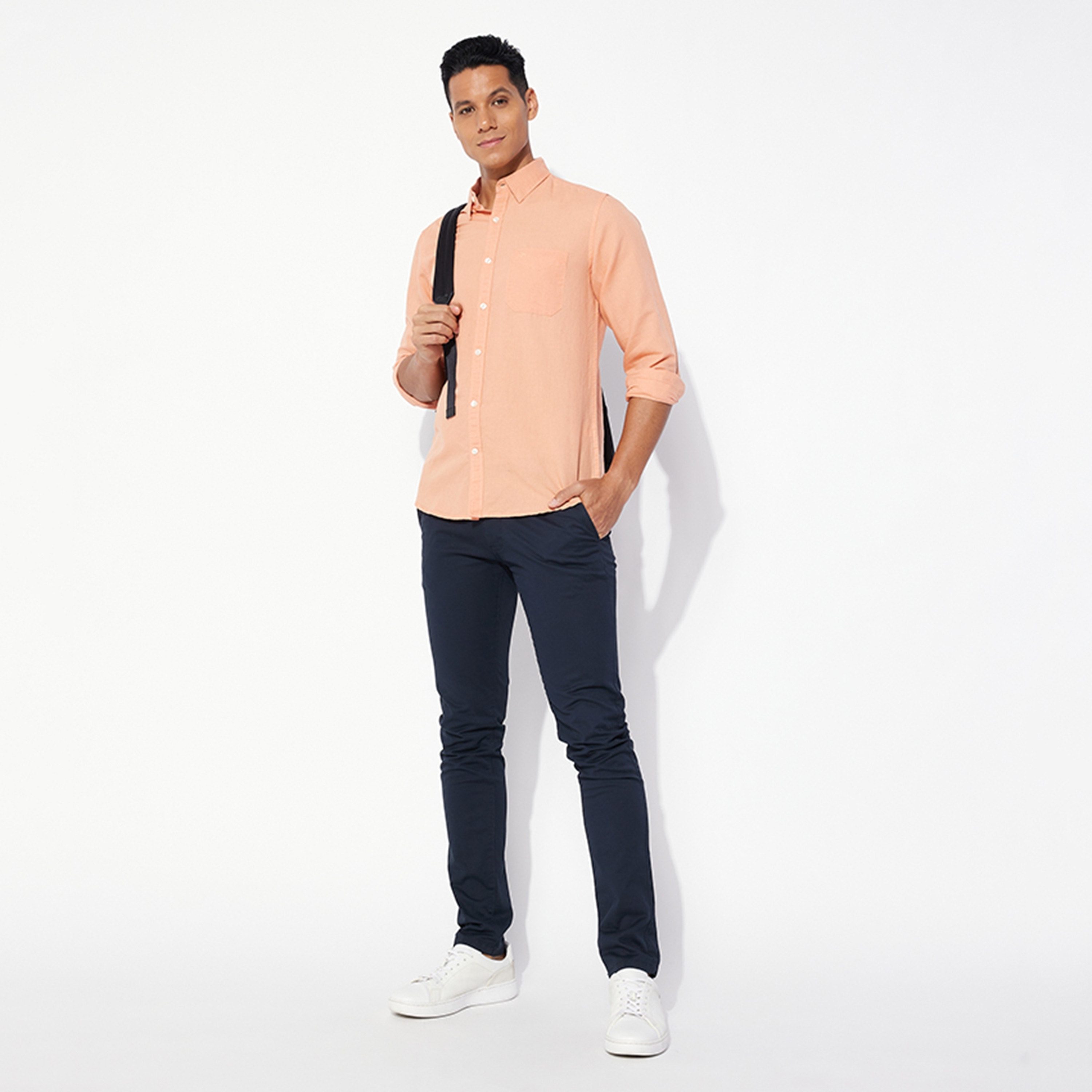 Aeropostale Plain Button-Down Collar Long Sleeves Men's Shirt-men-clothing-shirts-image-10