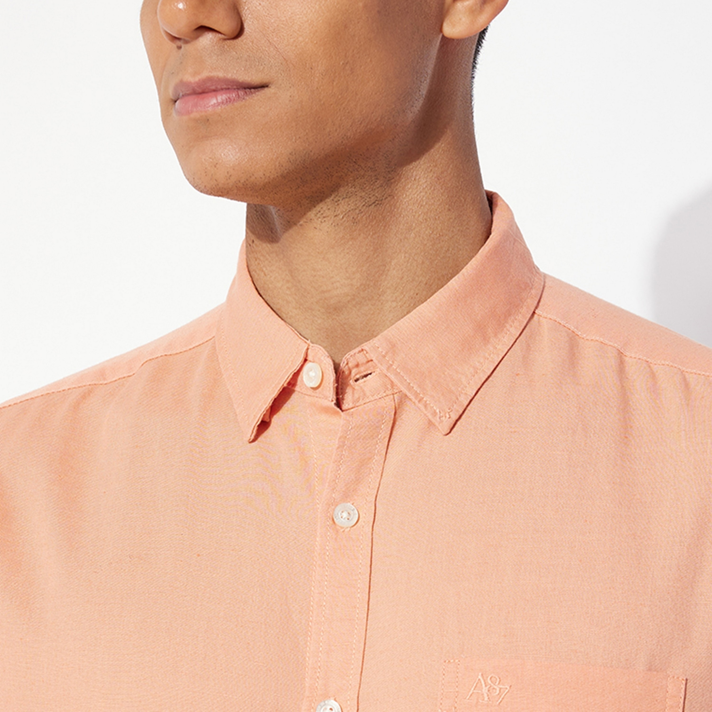 Aeropostale Plain Button-Down Collar Long Sleeves Men's Shirt-men-clothing-shirts-image-11