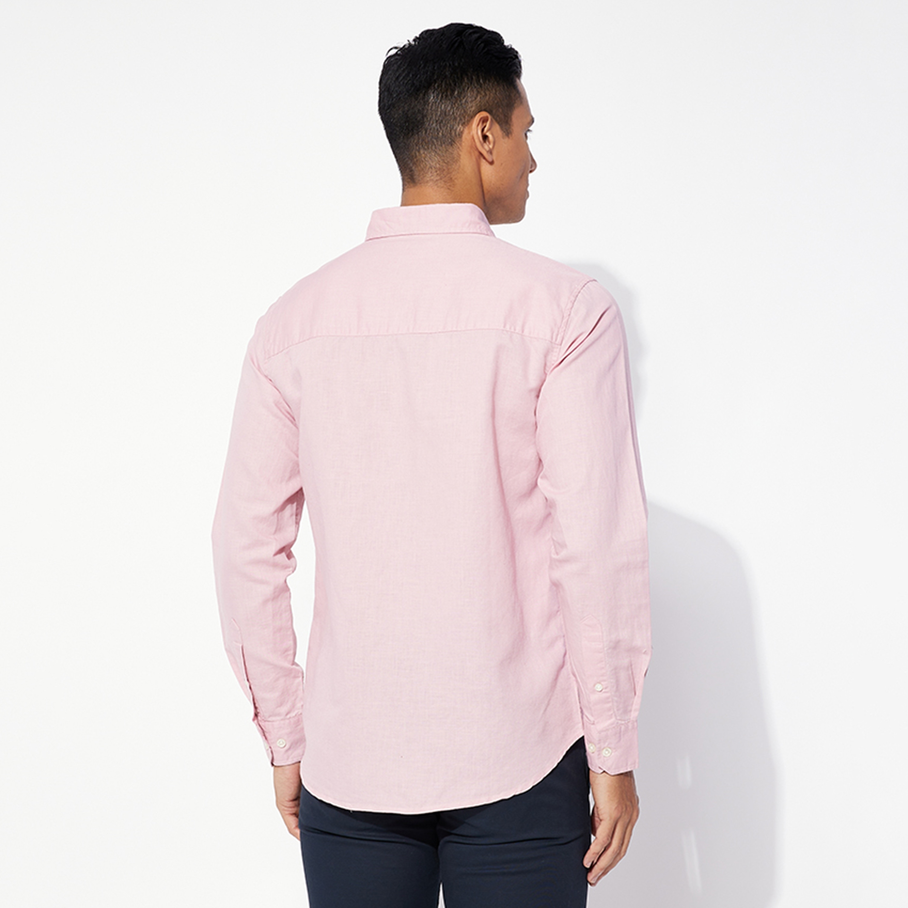 Aeropostale Plain Button-Down Collar Long Sleeves Men's Shirt-men-clothing-shirts-image-8